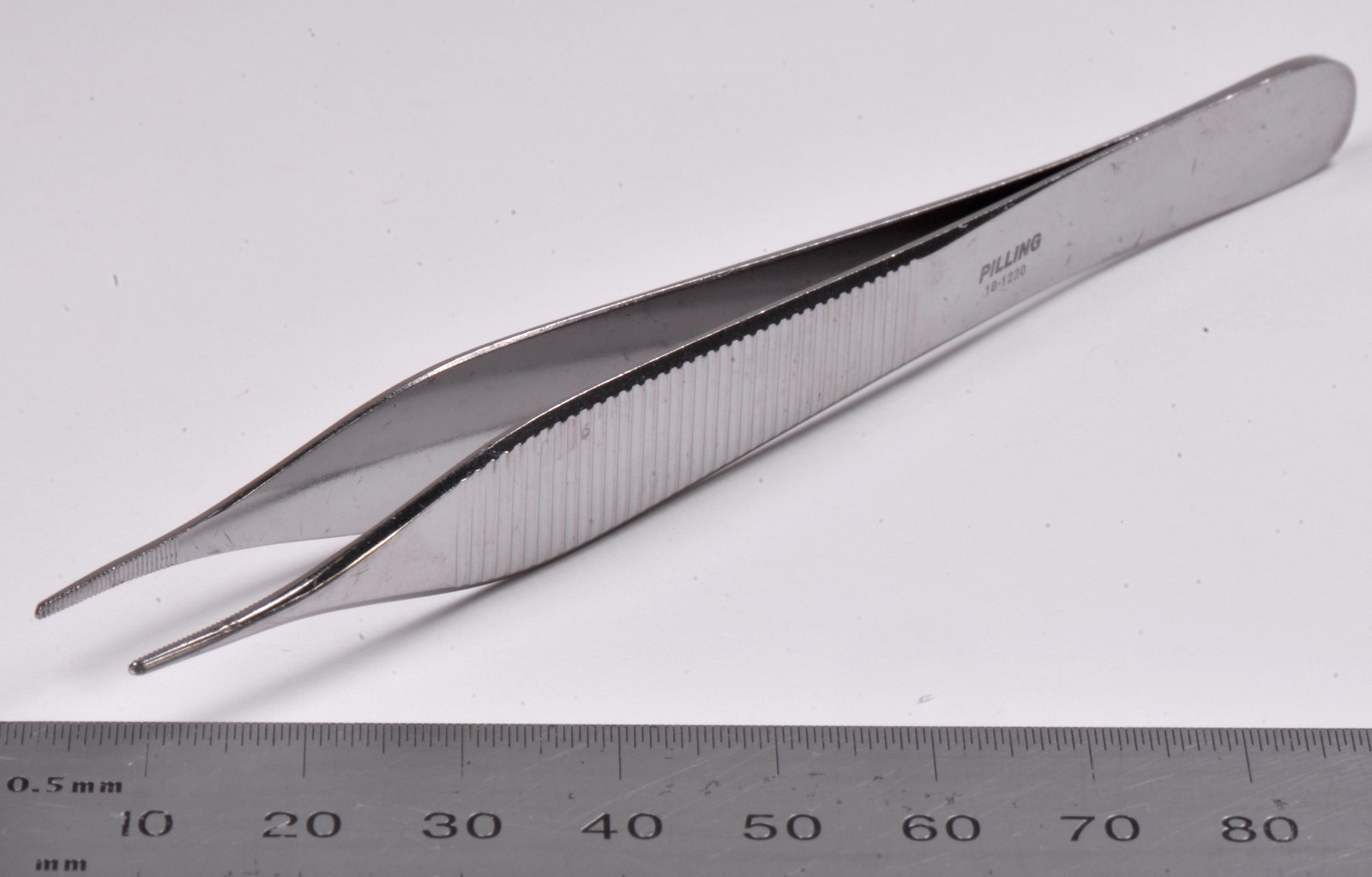 Pilling #18-1220 Adson Forceps 4¾" Serrated Surgical Stainless Steel