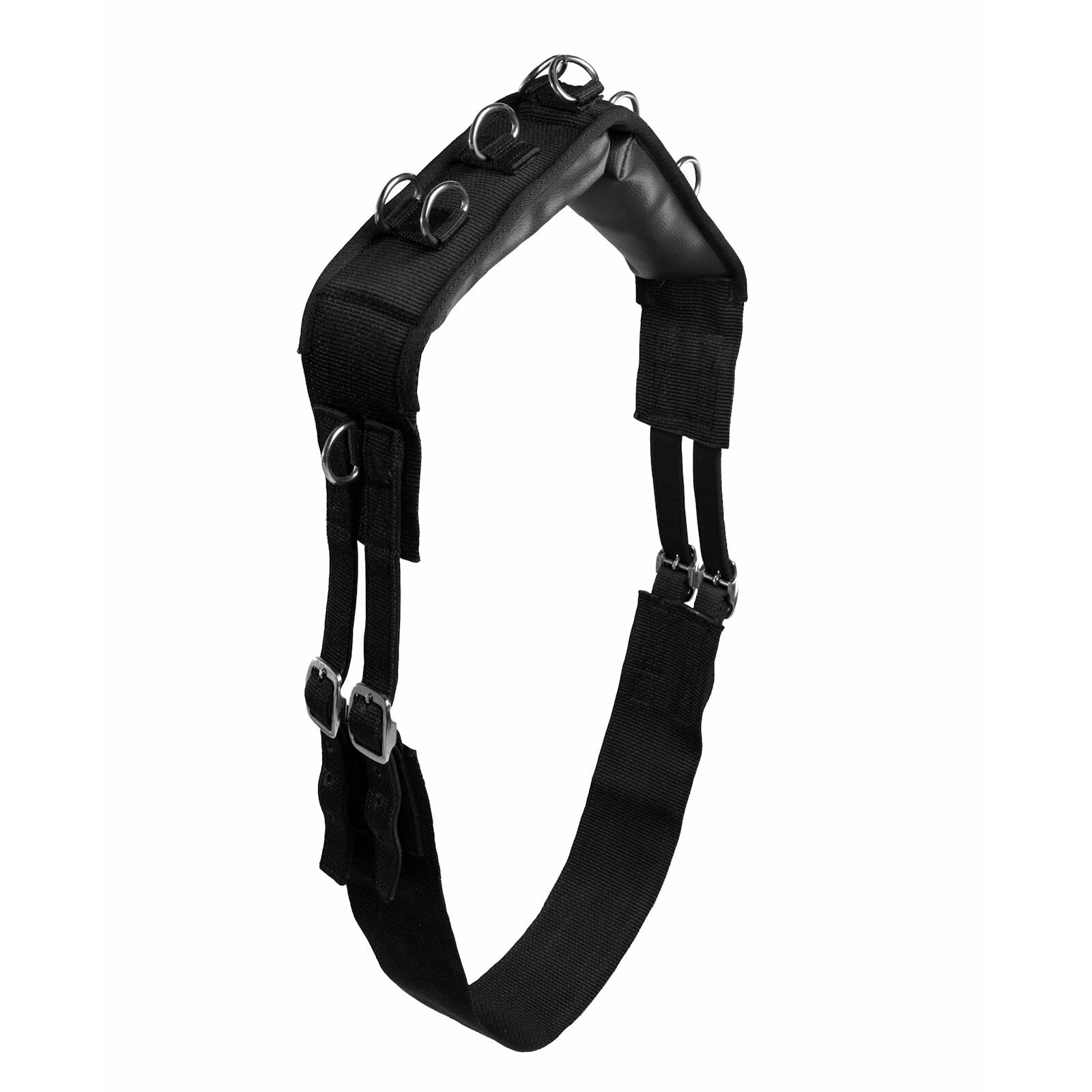 Horze Lunging Surcingle Nylon - Black - Horse,Other Training Equipment