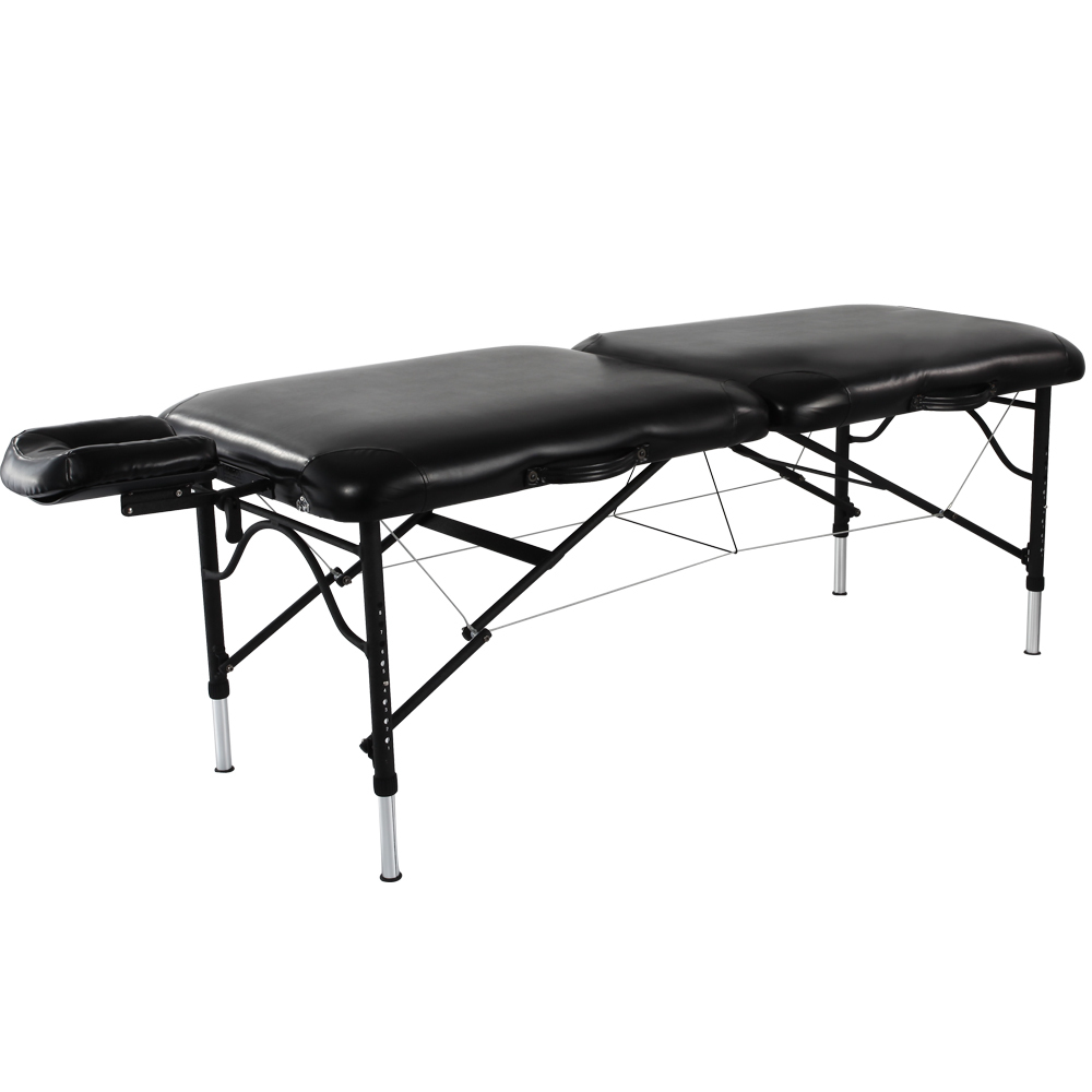 Master Stratomaster UltraLight Aluminum Portable Massage Table NanoSkin Black