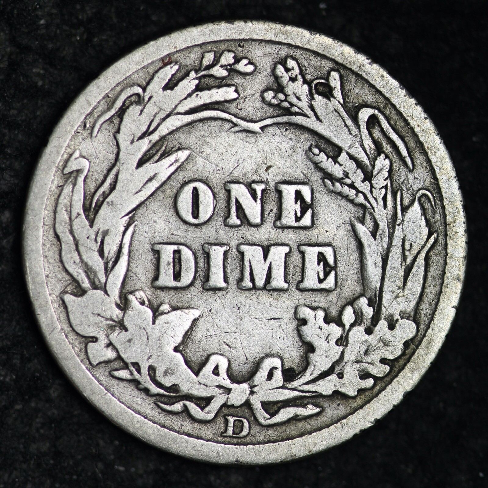 1912-D Barber Silver Dime CHOICE FINE E328 XZM