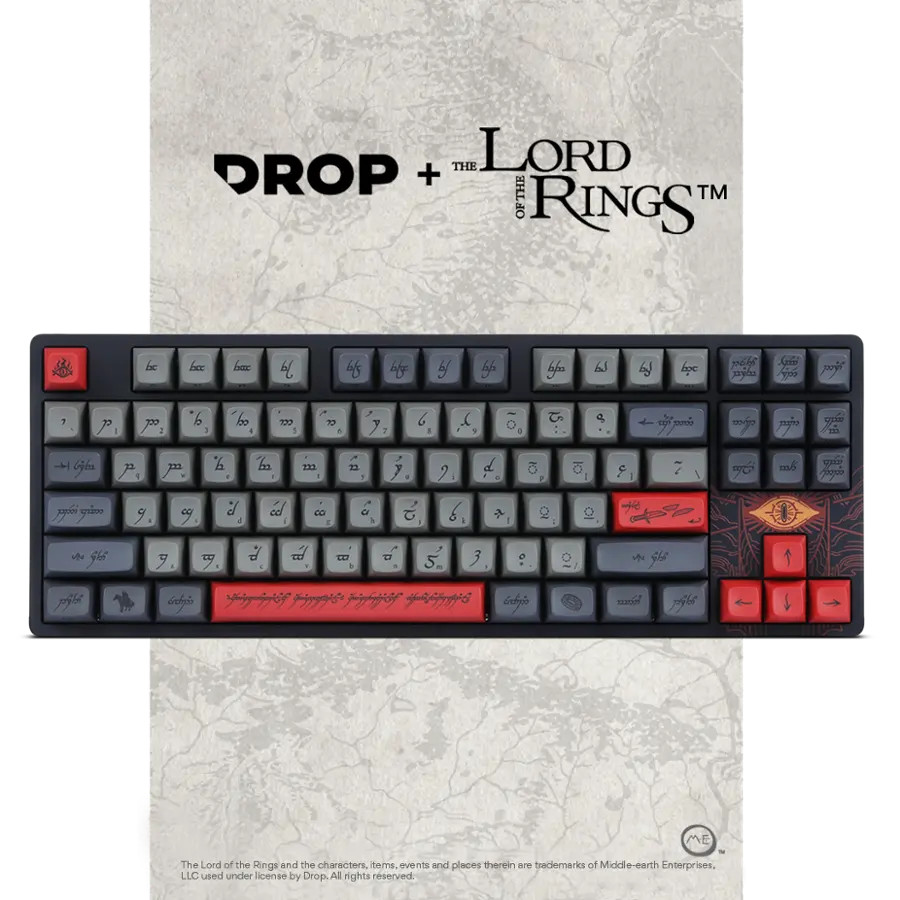 DROP The Lord of the Rings TKL Wired Black Speech Mechanical Gaming Keyboard