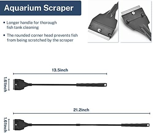Aquarium Glass Scraper with Razor Blades
