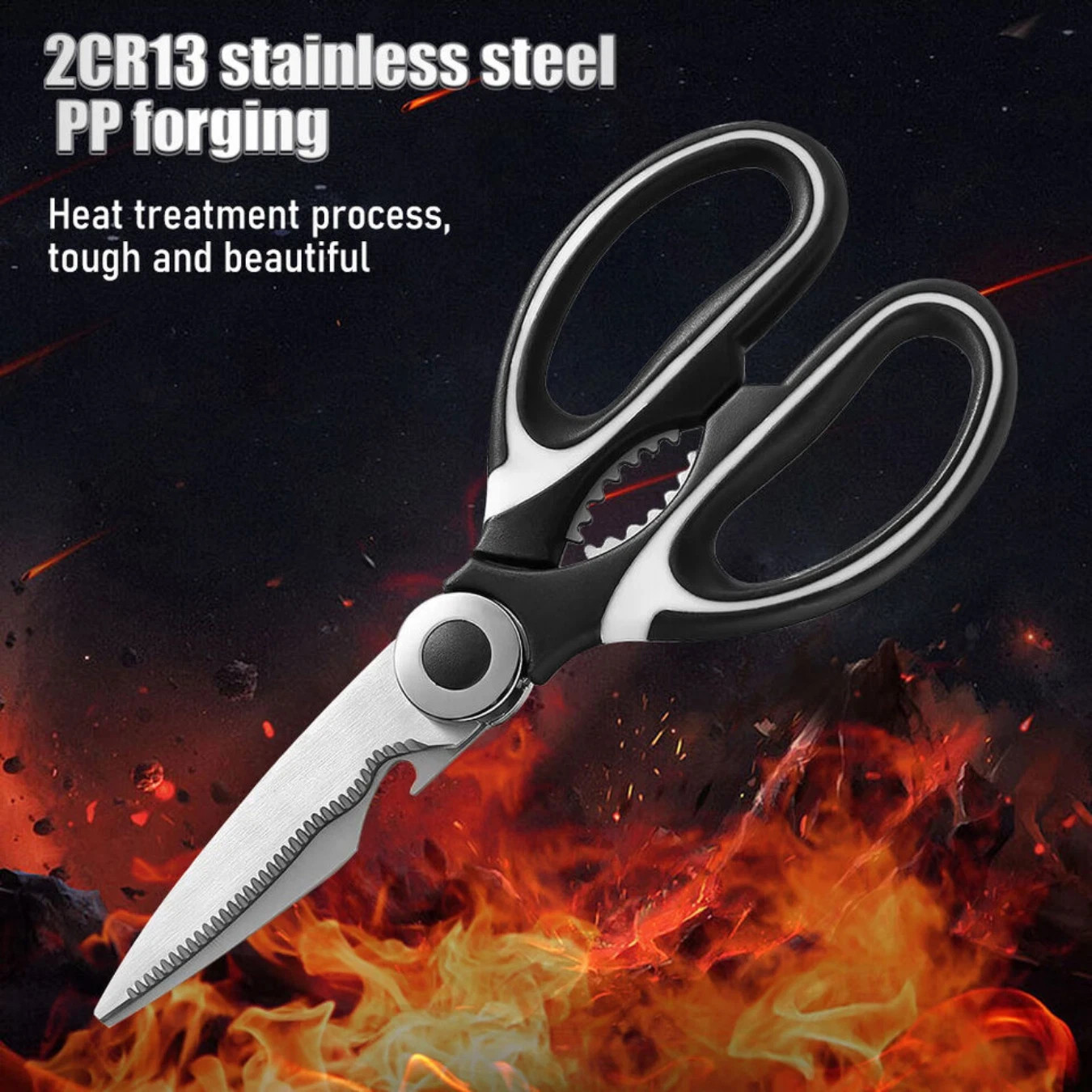 Heavy Duty Kitchen Shears Scissors Stainless Steel Multipurpose Ultra Sharp New