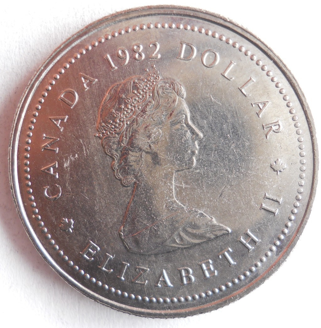1982 CANADA DOLLAR - AU PROOF LIKE - FREE SHIP - Bin #1001