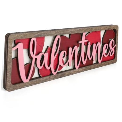 Vintage Valentine's Day Decorations for Office, Home, Table, Mantel, Valentines
