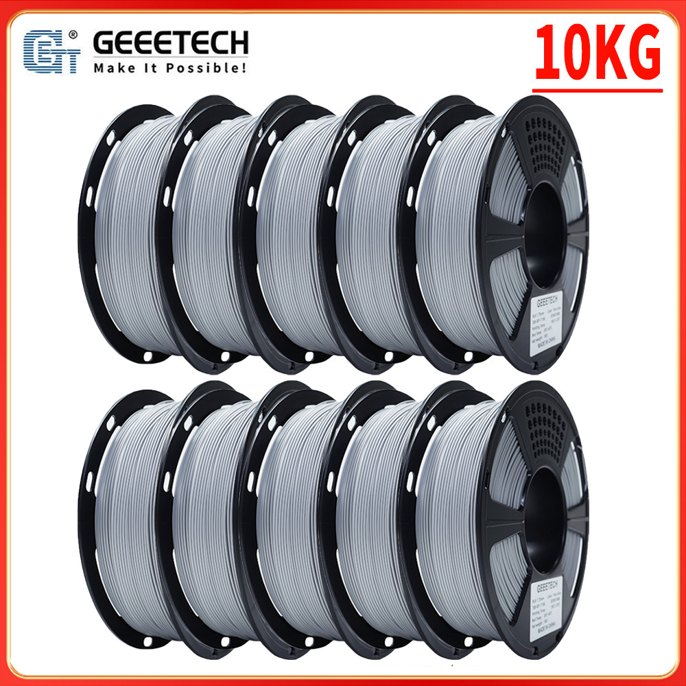 10KG!Geeetech Filament PLA Gray 1.75mm 1KG Per Roll Consumables For 3D Printer