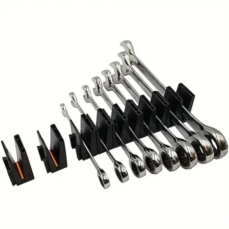 Magnetic Wrench Organizer Rack 23PCS ToolBox Widget Pro Vertical ABS Tray