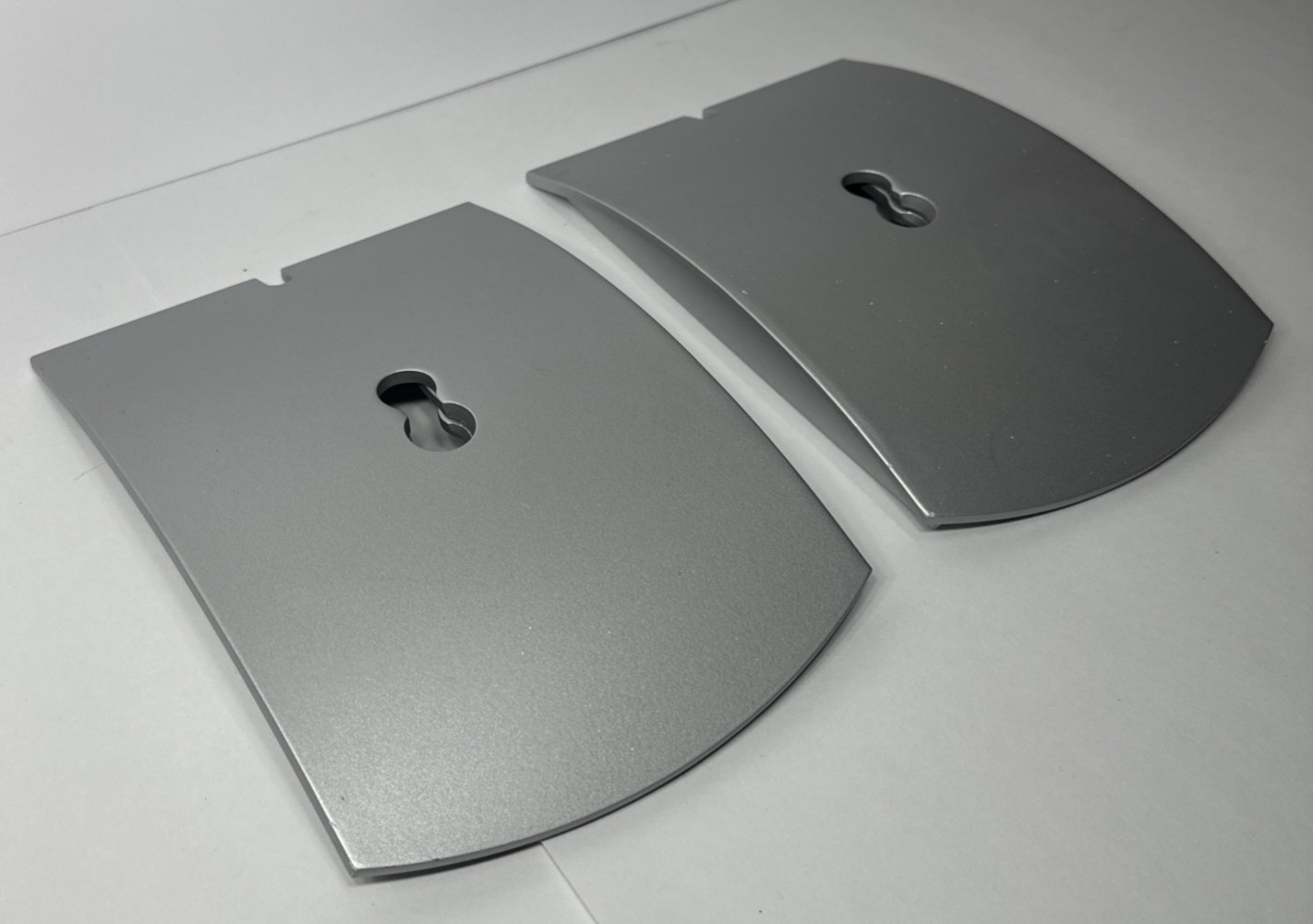 Bose UFS-20 Speaker Stand OEM Base Plates Only Set of 2 Silver Replacement Parts