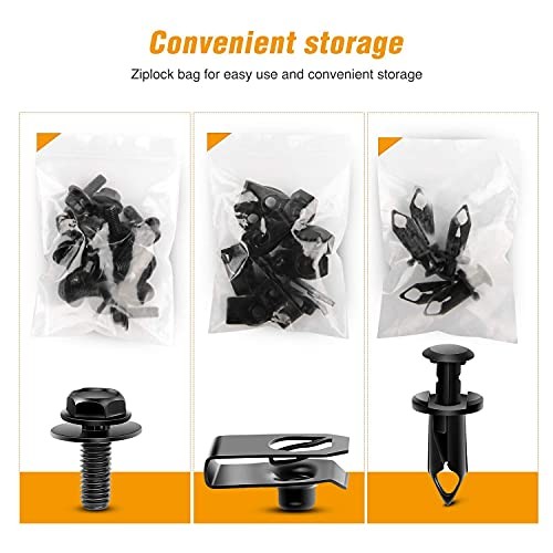 GRC-70 35PCS Engine Under Cover Splash Shield Guard Body 35PCS Extruded U-nuts