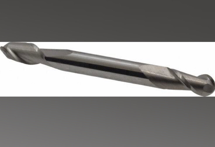 1/4" Diam, 1/2" LOC, 2 Flute Solid Carbide Ball End Mill E7 7762115