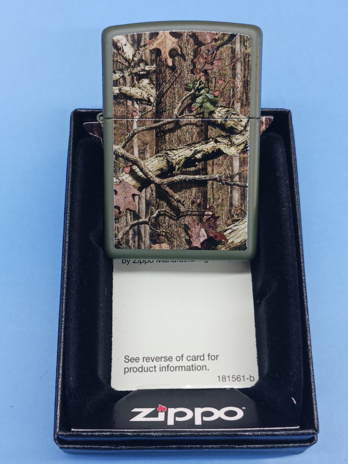 Zippo Green Matte Mossy Oak Break-Up Infinity 28331