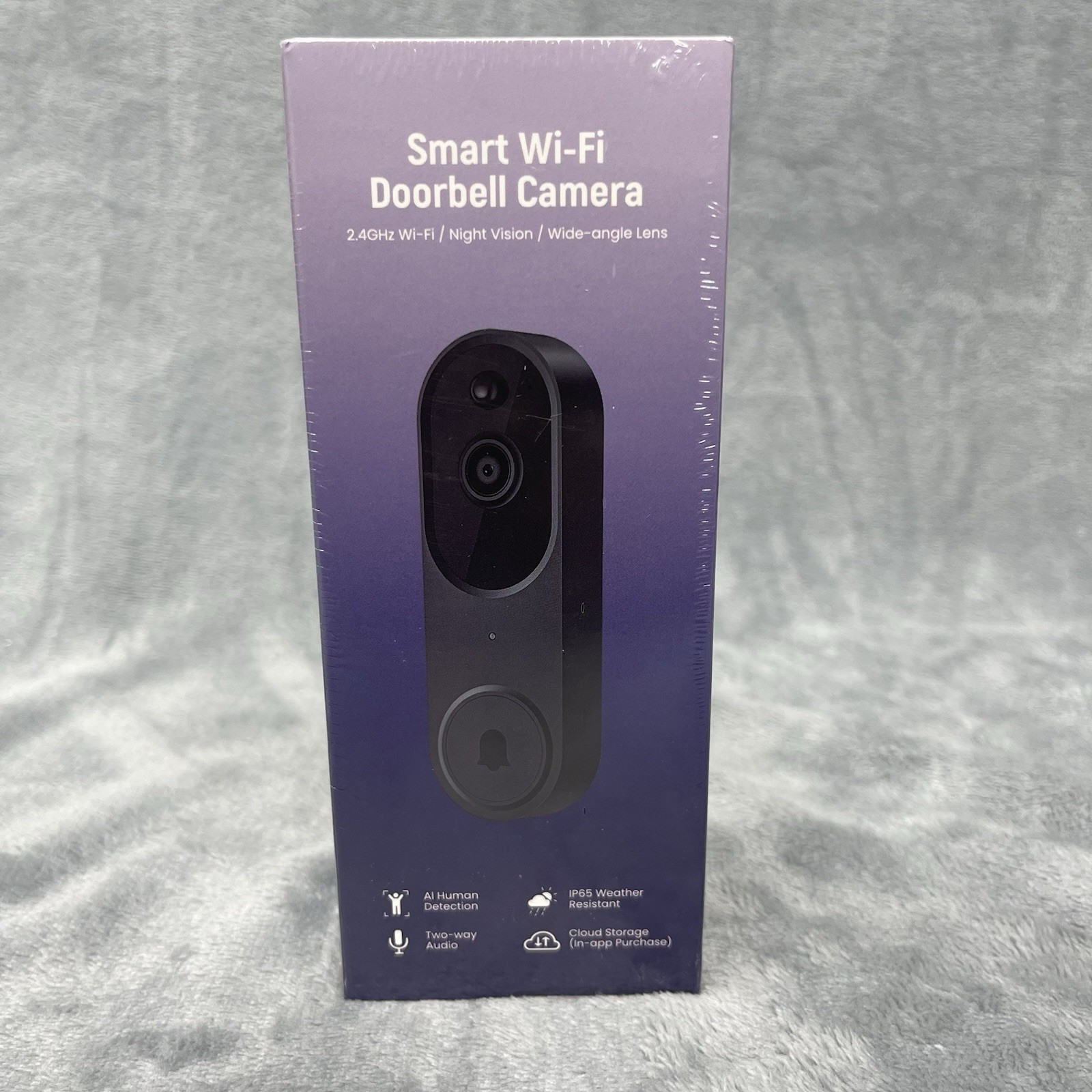 Phare Electronics M50 Wi-Fi Video Doorbell Camera Black Night Vision Two-Way
