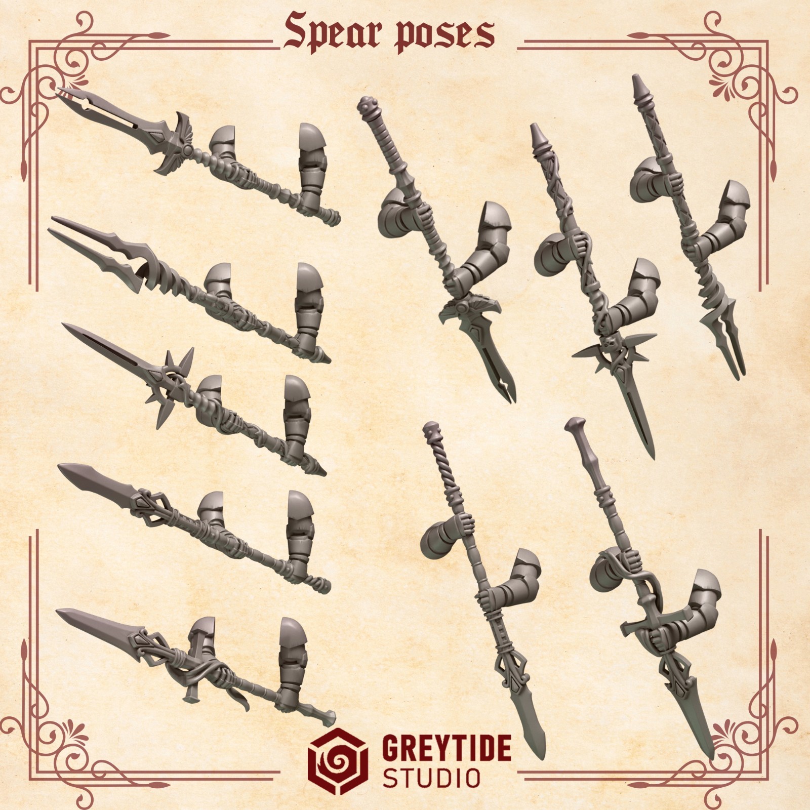 Crimson Lords - Marine Two Handed Spears