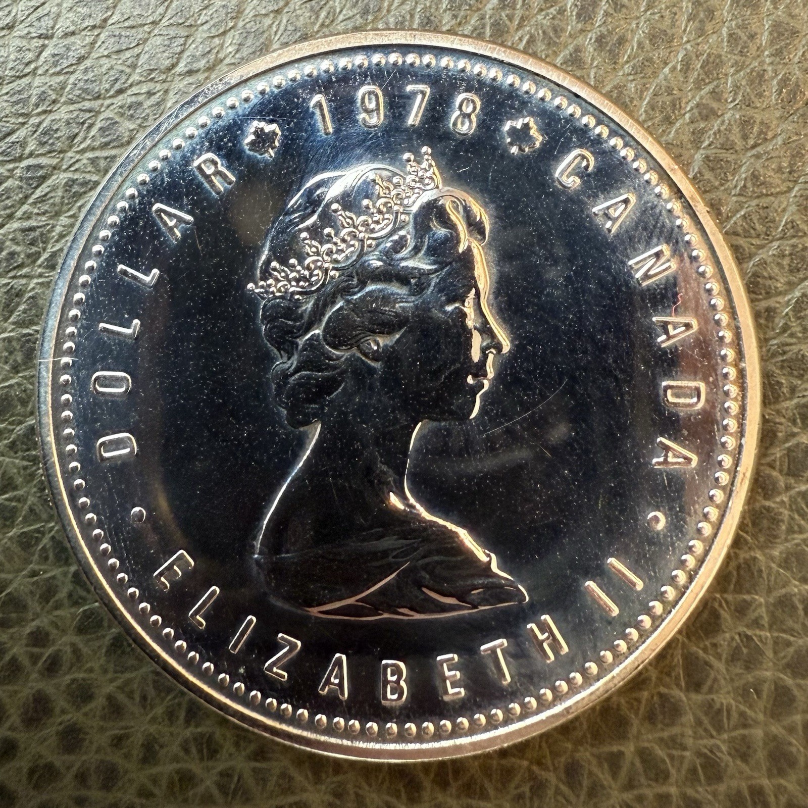 1978 Canada Dollar Silver Proof Coin KM#121 XI Commonwealth Games