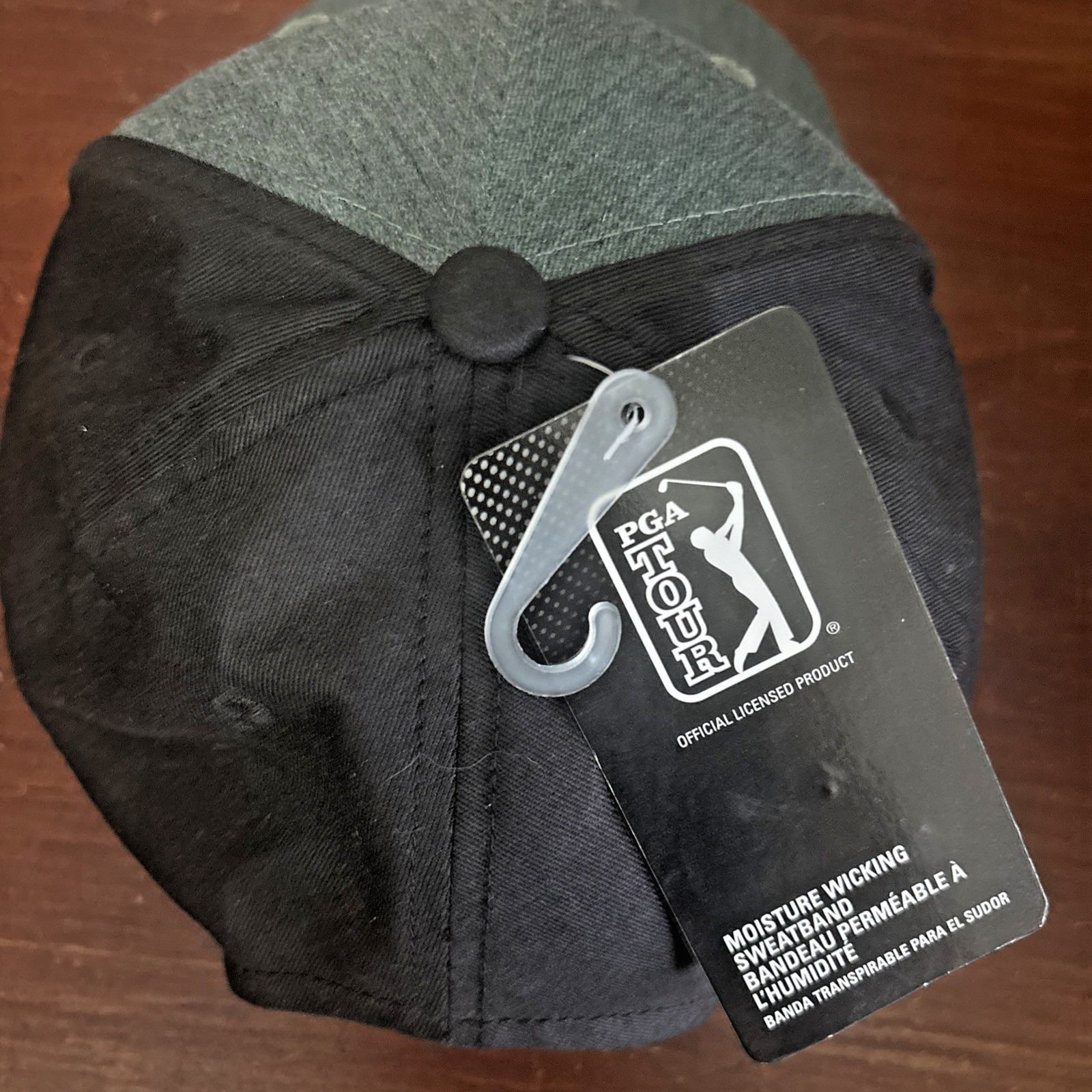 PGA Tour Golf Hat Pro Series NEW Adjustable Hat 2-Tone Gray/Black