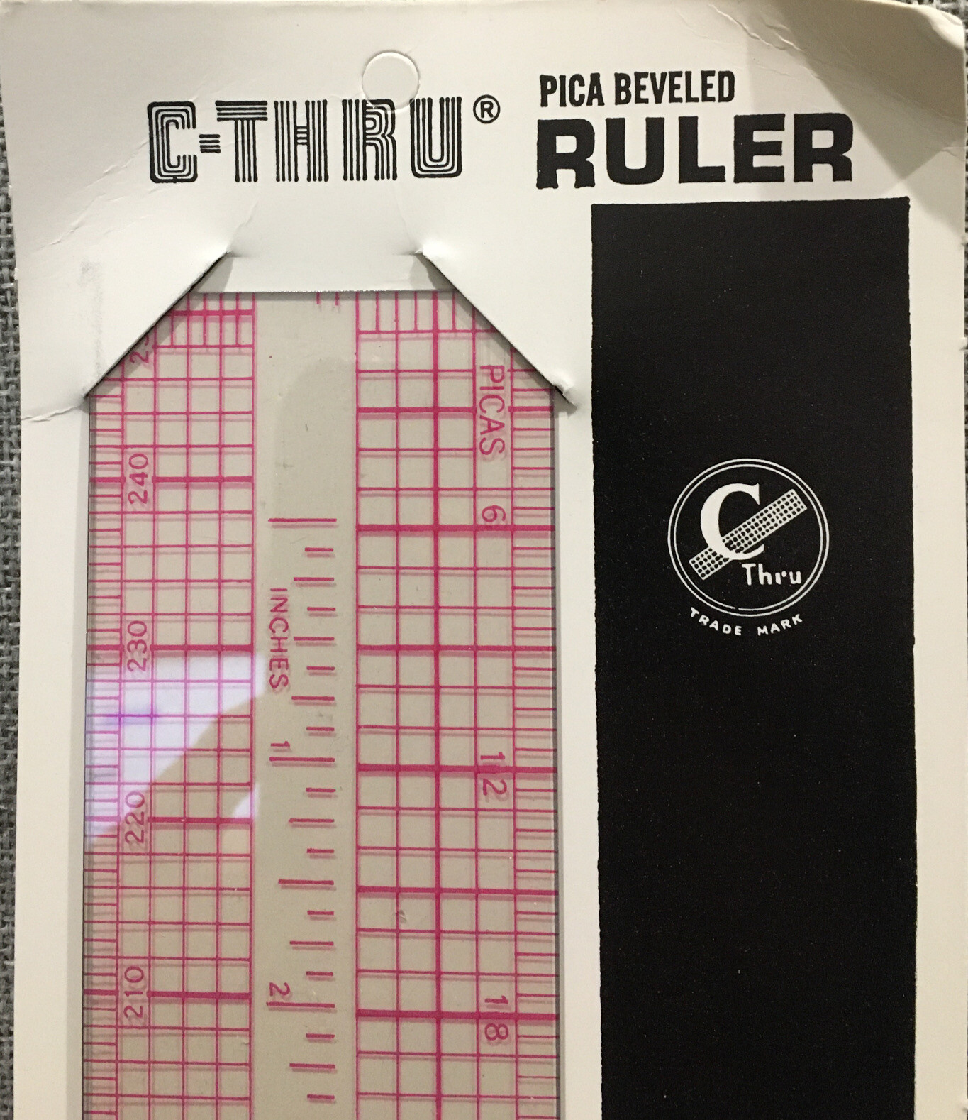 C-Thru Graph Ruler B-90, Pica Beveled - New