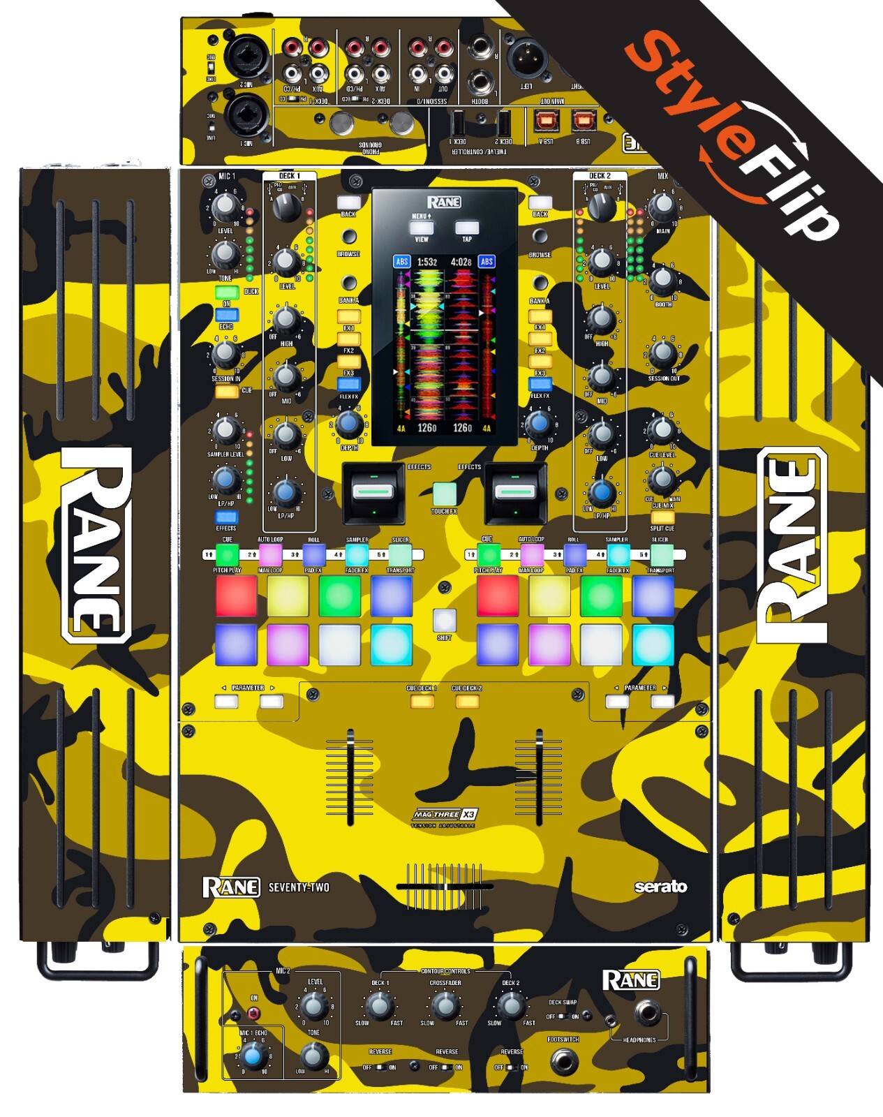Rane Seventy Two MK1 (2019) Skin | Camo Yellow | Protective Decal | StyleFlip