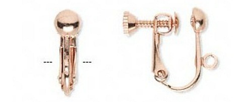 10 24 100 Adjustable Clip On Hinged Screw Back Earrings Findings With Loop