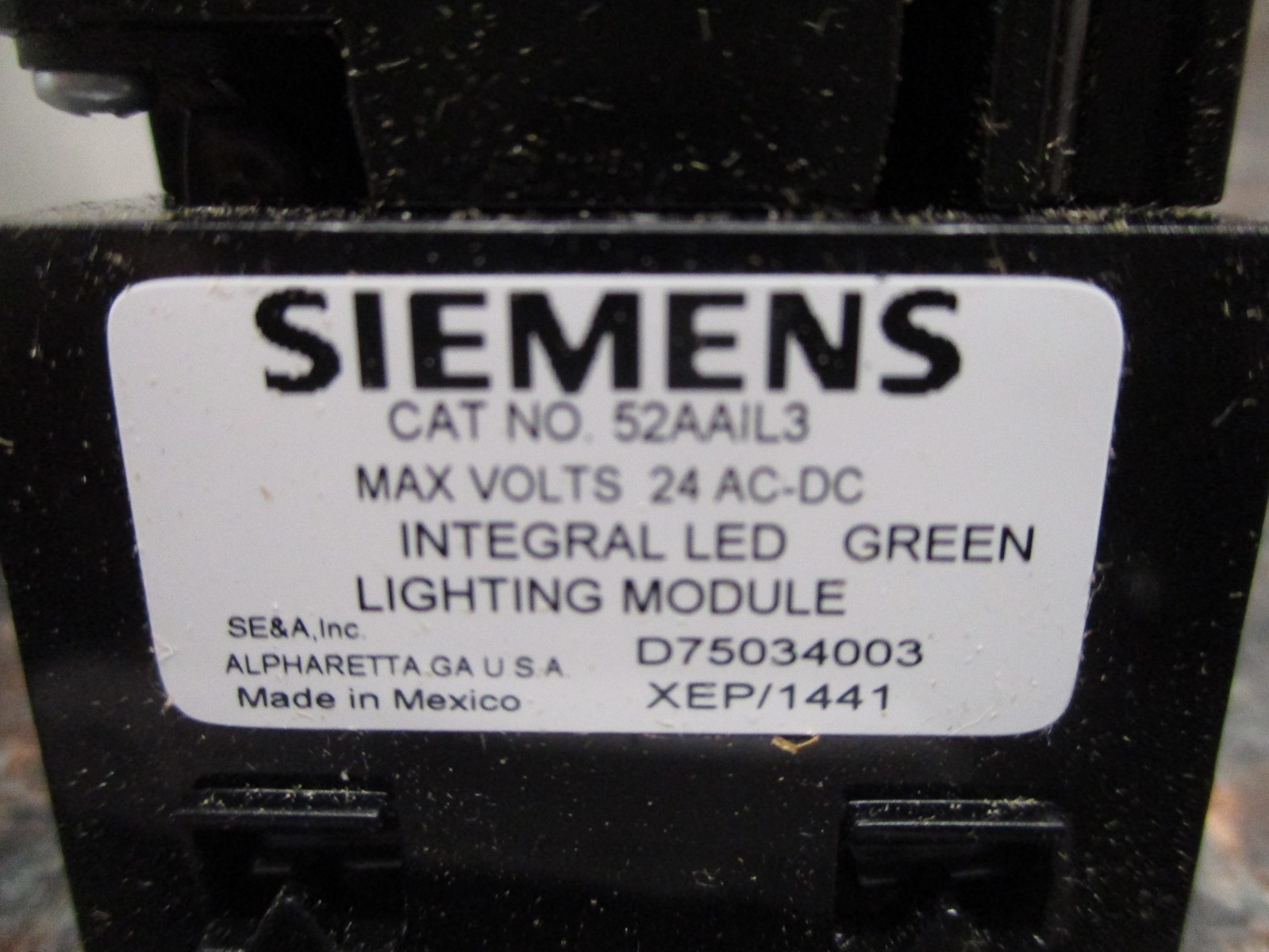NEW Siemens 52BP2LSA Push Pull Operator Led Module GREEN FREE SHIPPING