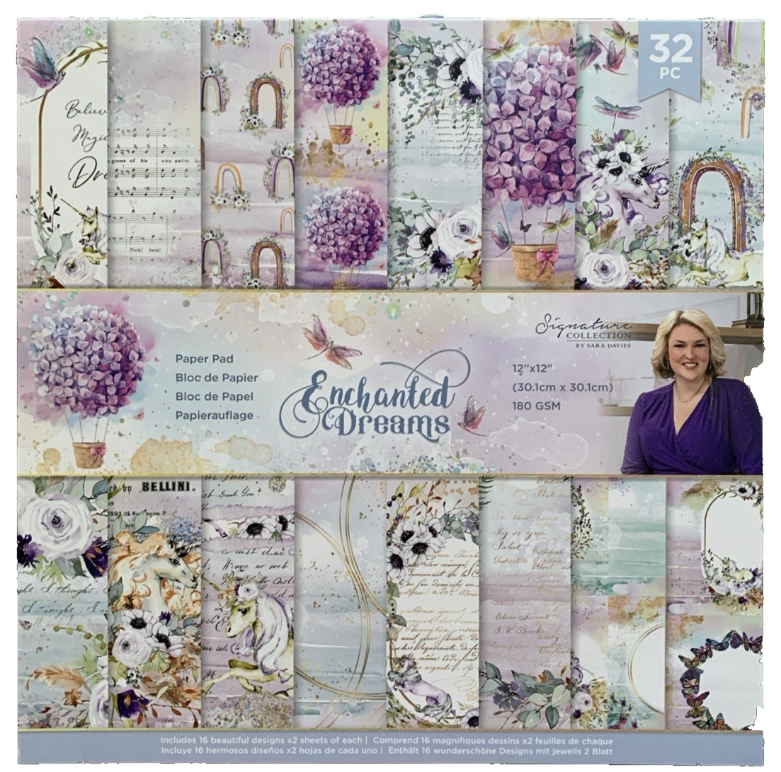 Crafters Companion Enchanted Dreams 12x12 Paper Pad