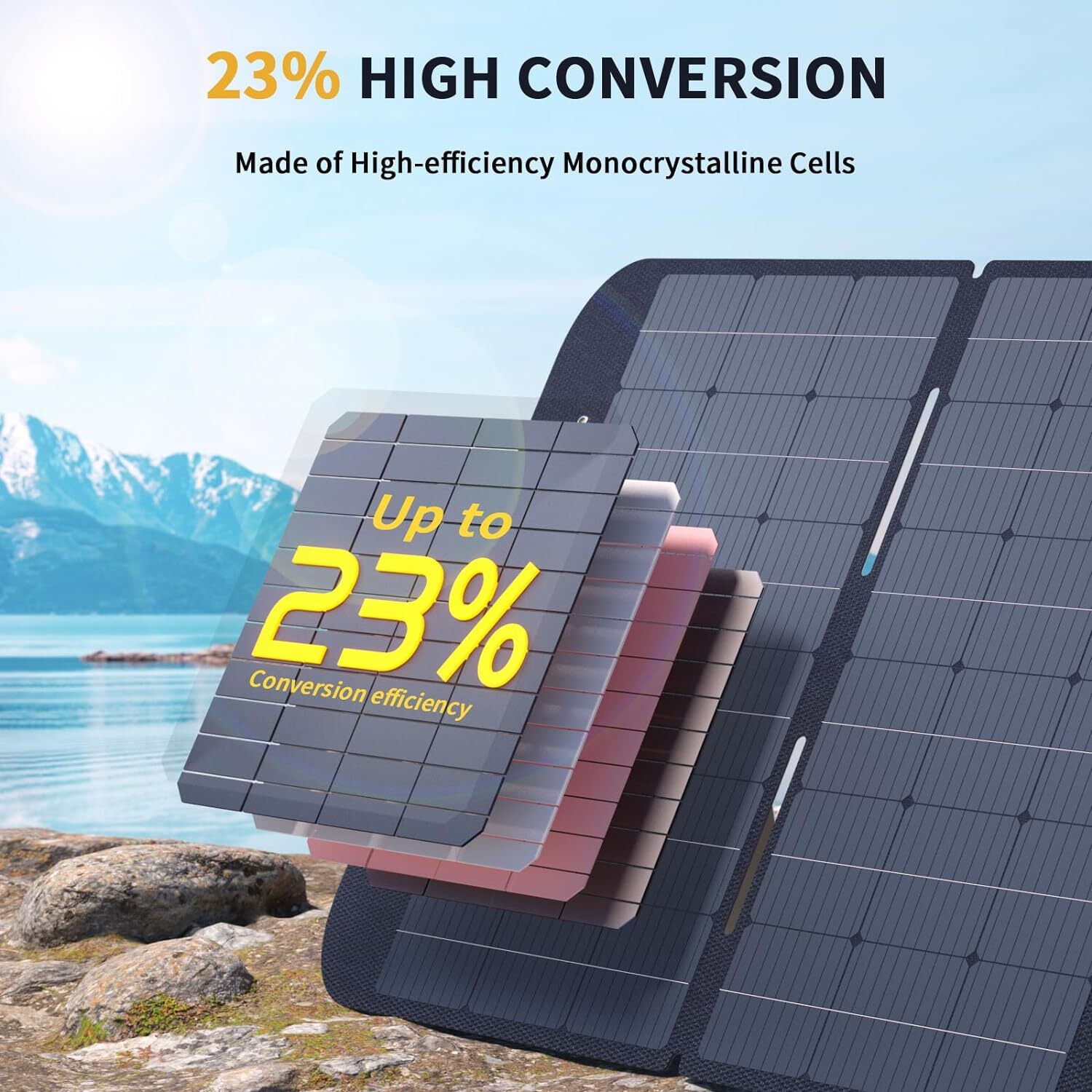 VTOMAN VS400 Portable Solar Panel 400W 40V 23% Efficiency Foldable Solar Panel
