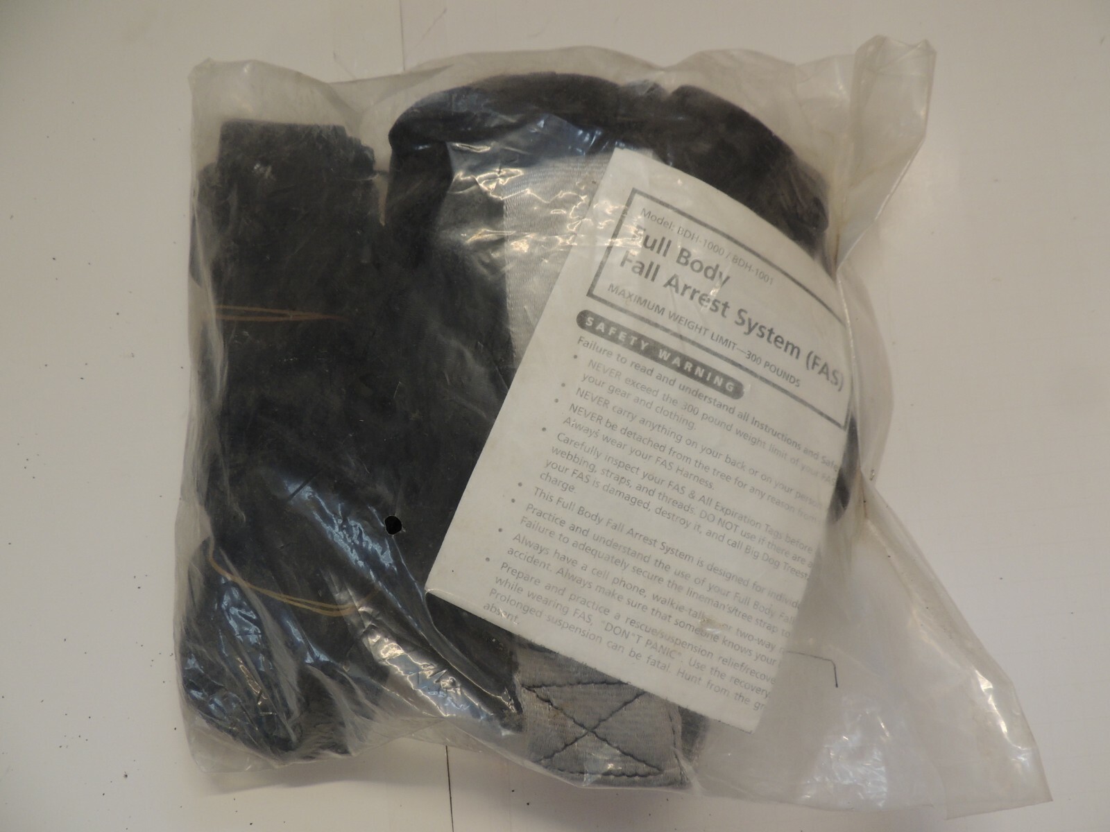 Big Dog Treestands BDH-1000 BDH 1001 Full Body Full Arrest System 300 lbs NEW