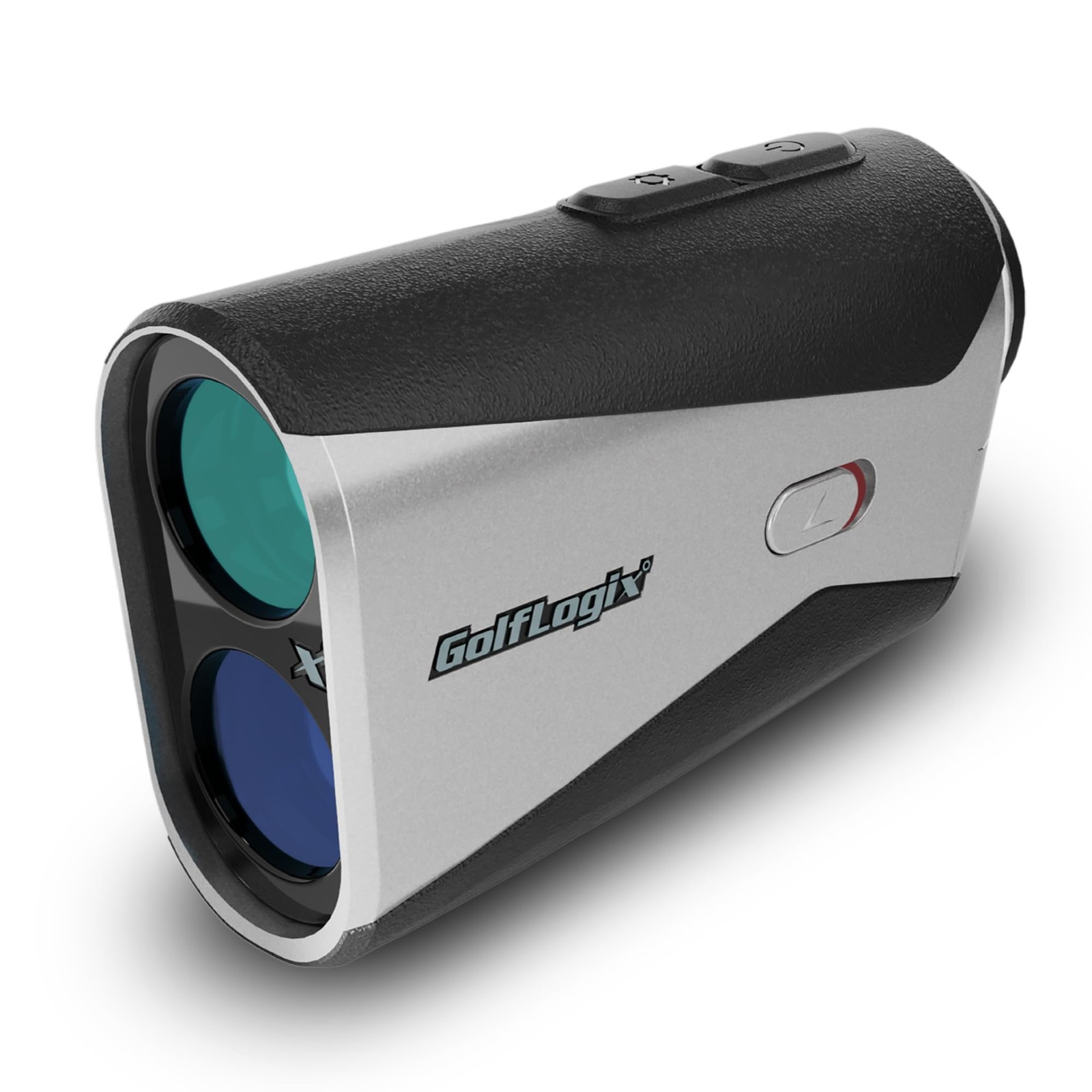 GolfLogix Recon Laser Golf Rangefinder with Slope Compensation, Black/Silver