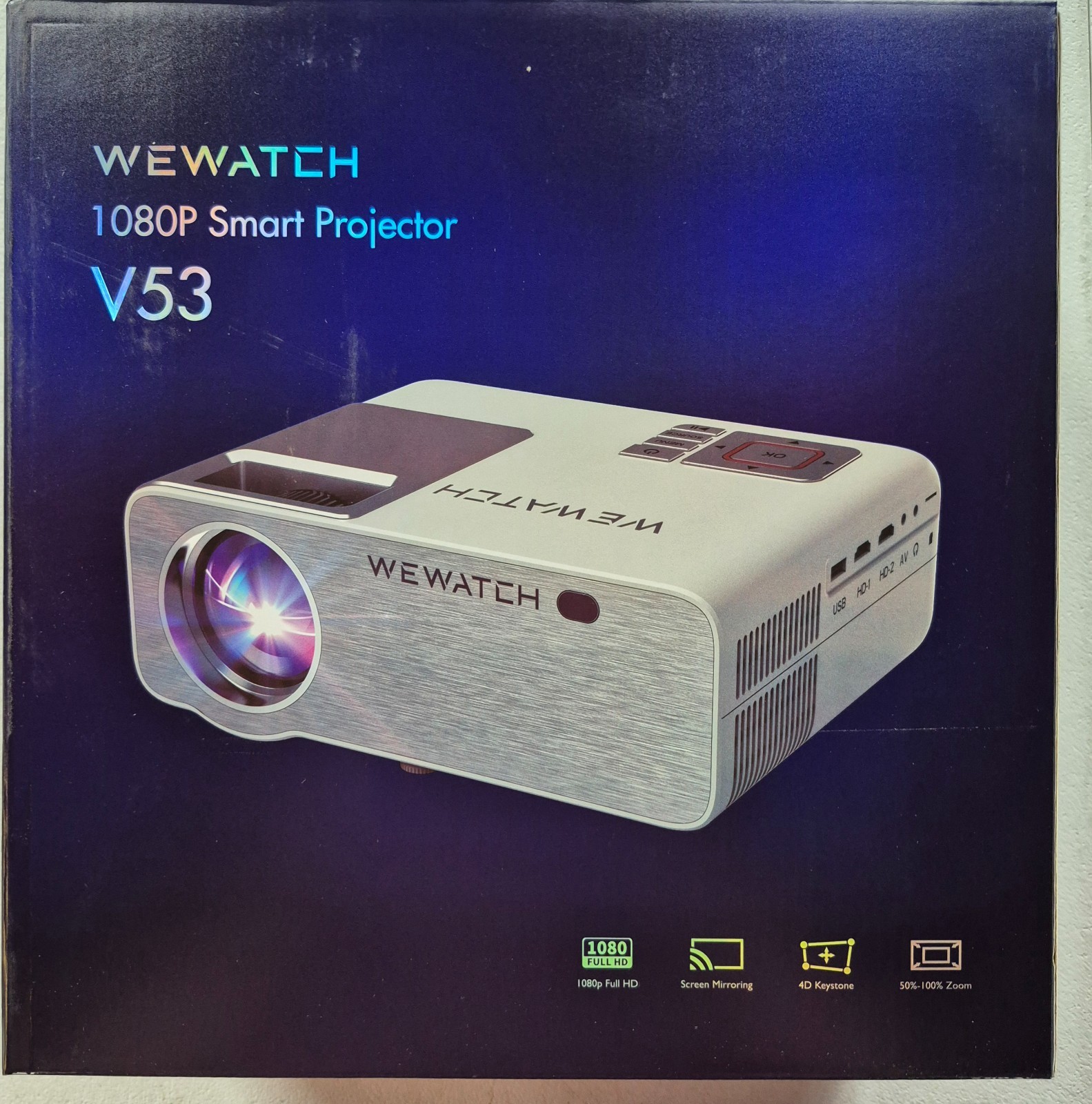 WeWatch V53 1080P Smart Projector