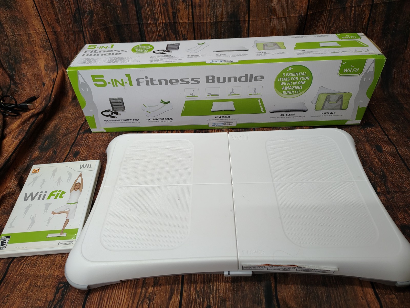 5-in-1 Fitness Bundle for Nintendo Wii Fit by DreamGEAR Wii Fit Board And Game