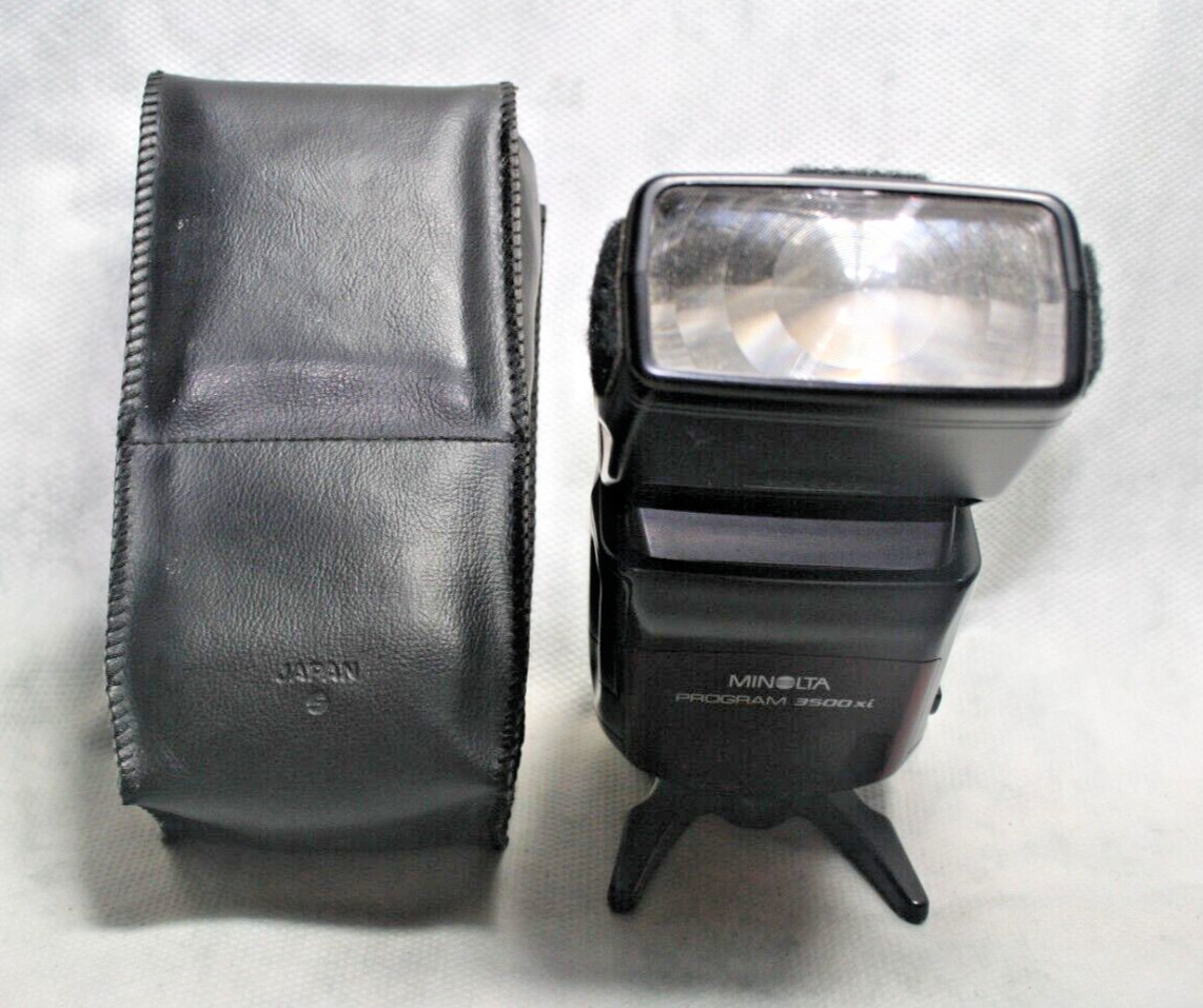 Minolta Program 3500XI Shoe Mount Flash - TESTED