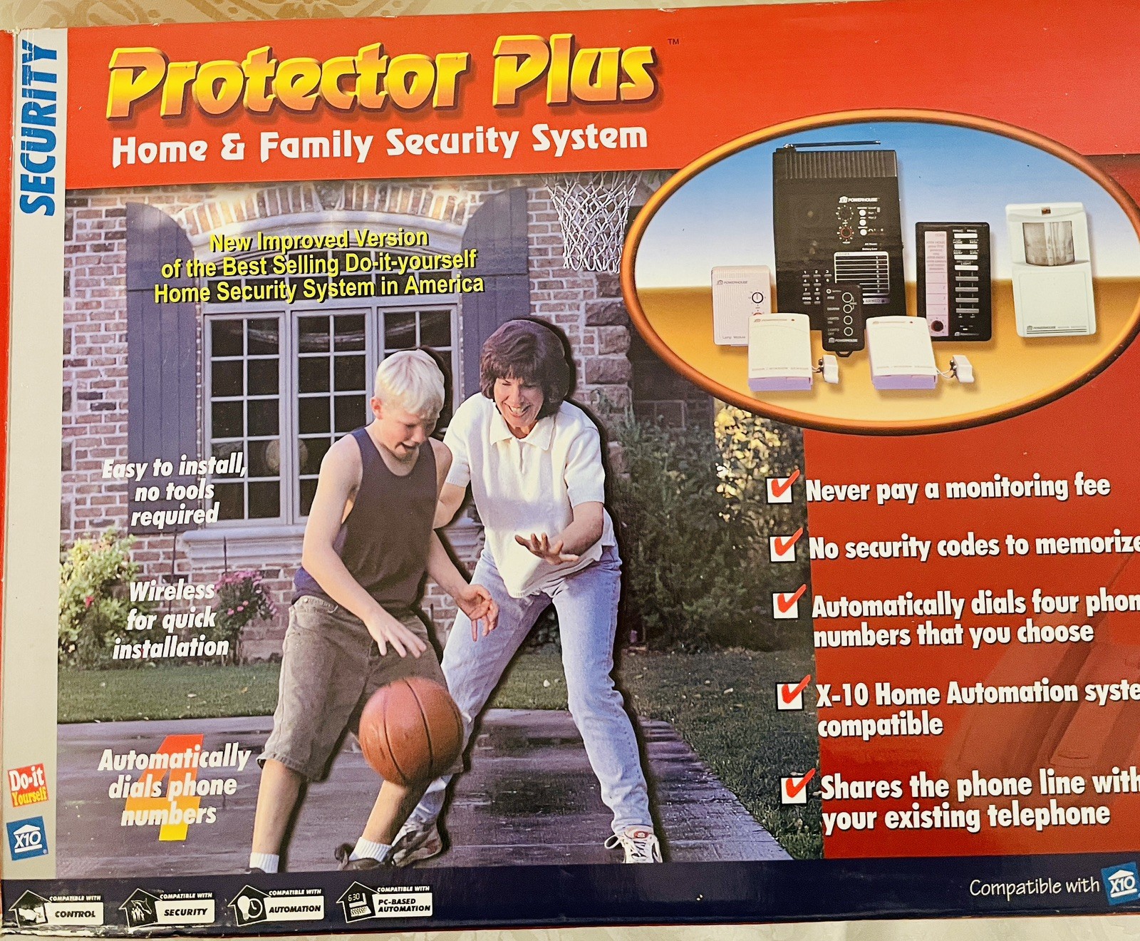 Protector Plus Home & Family Security System Model DS7000, New Open Box.