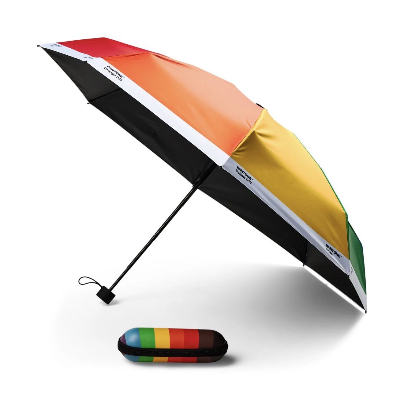 Pantone Copenhagen Design Rainbow Colors Pride Folding Umbrella parasol