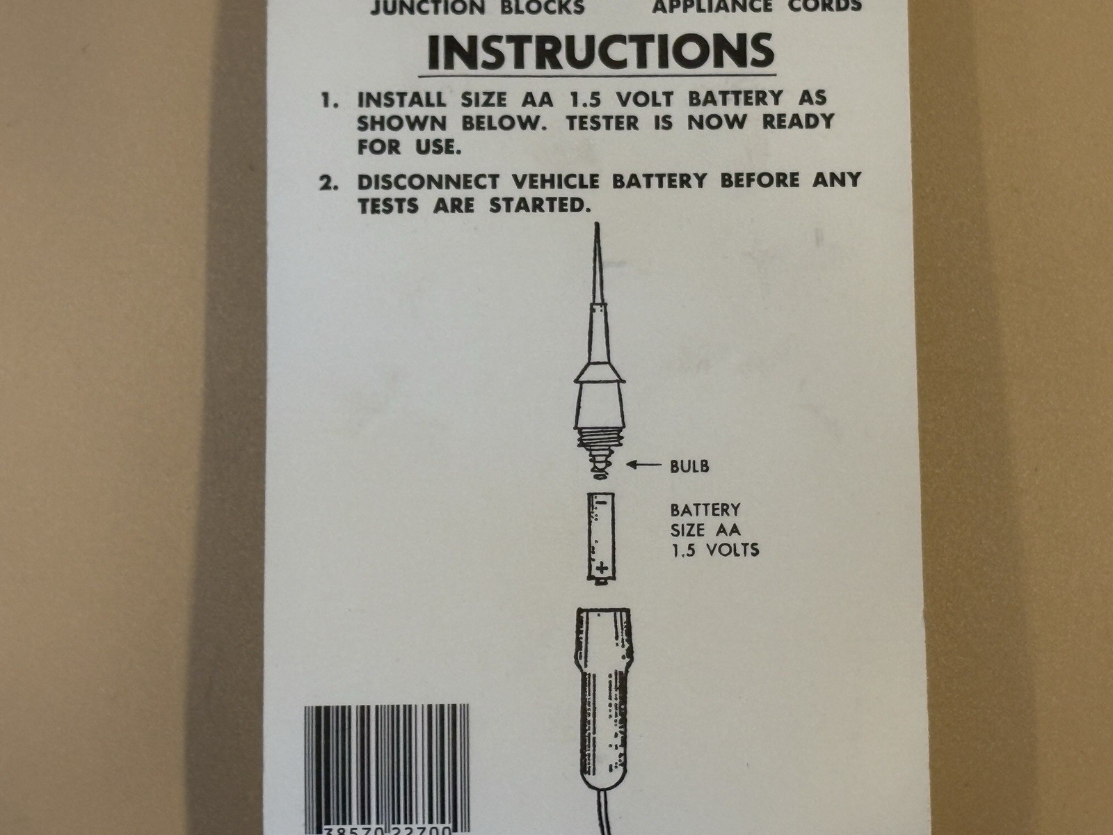 Tool Aid Corp - 22700 Continuity Tester, Self Powered