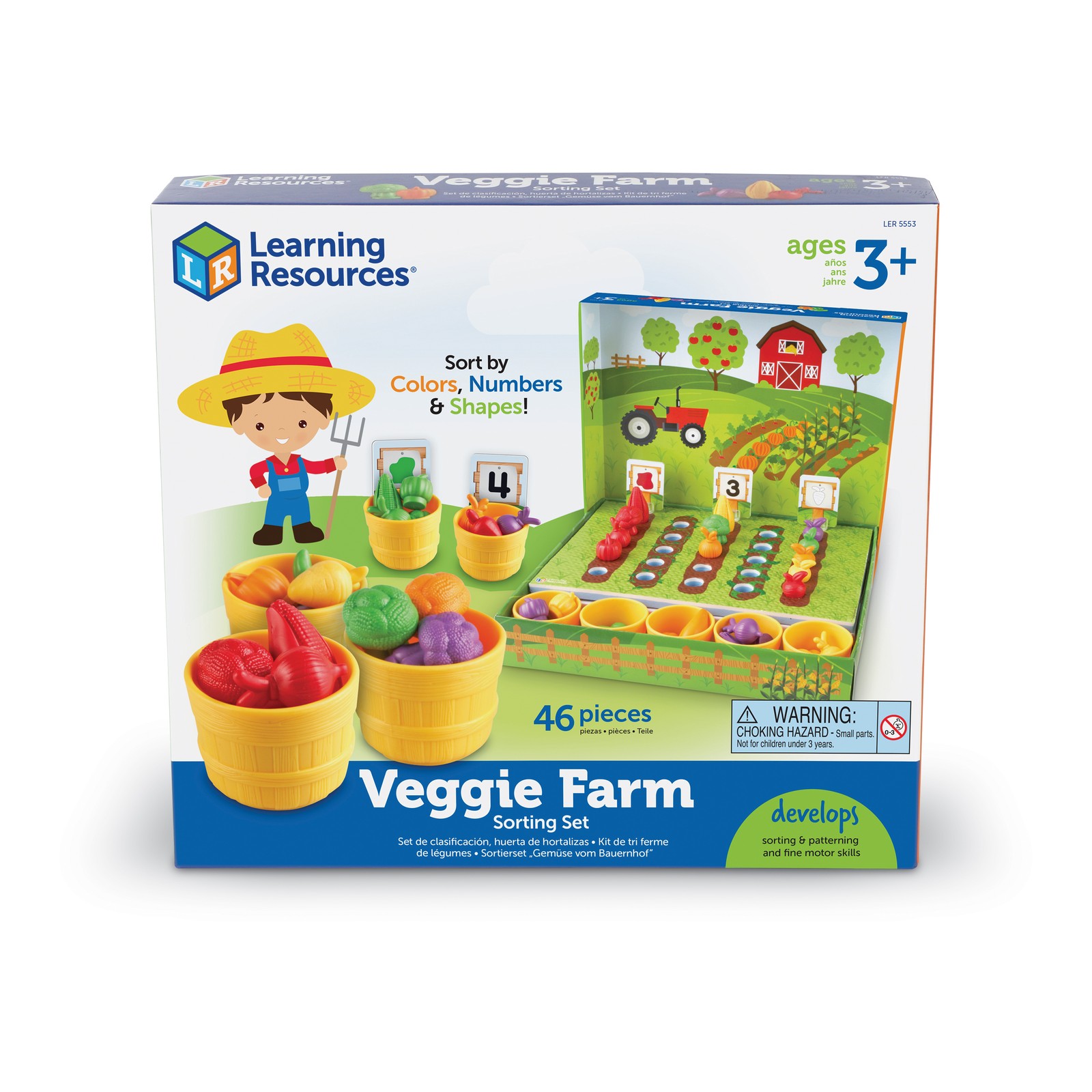 New - Learning Resources Veggie Farm Sorting Set - Ages 3+ | 1 player