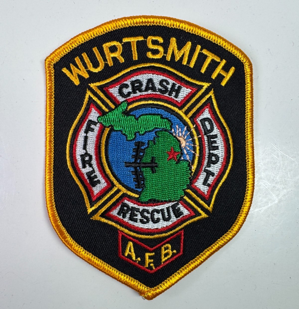 Wurtsmith AFB US Air Force Base Fire Crash Rescue Military USAF Michigan Patch