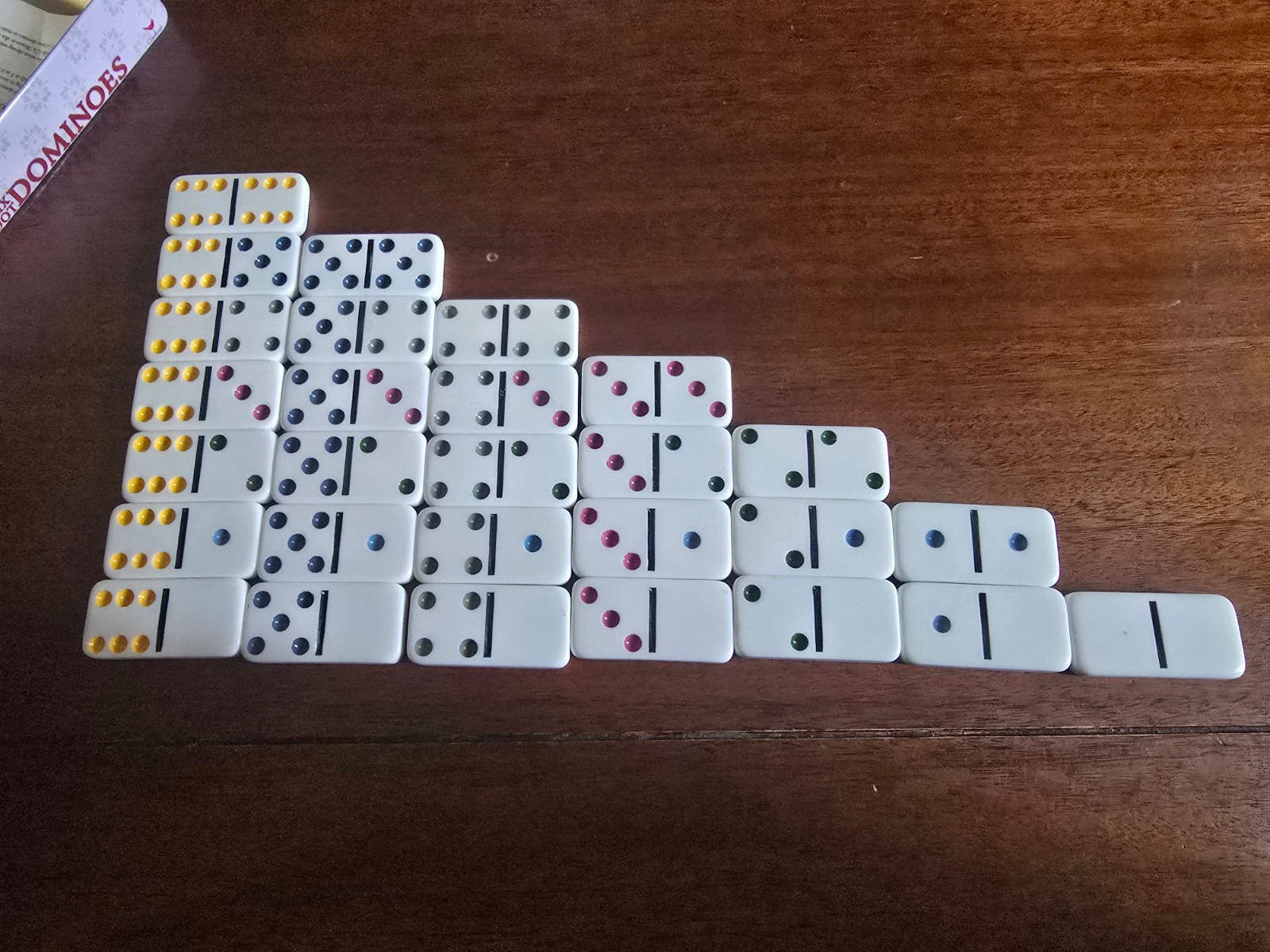 Individual REPLACEMENT TILES for Cardinal Double Six Color Dot Dominoes 1 only
