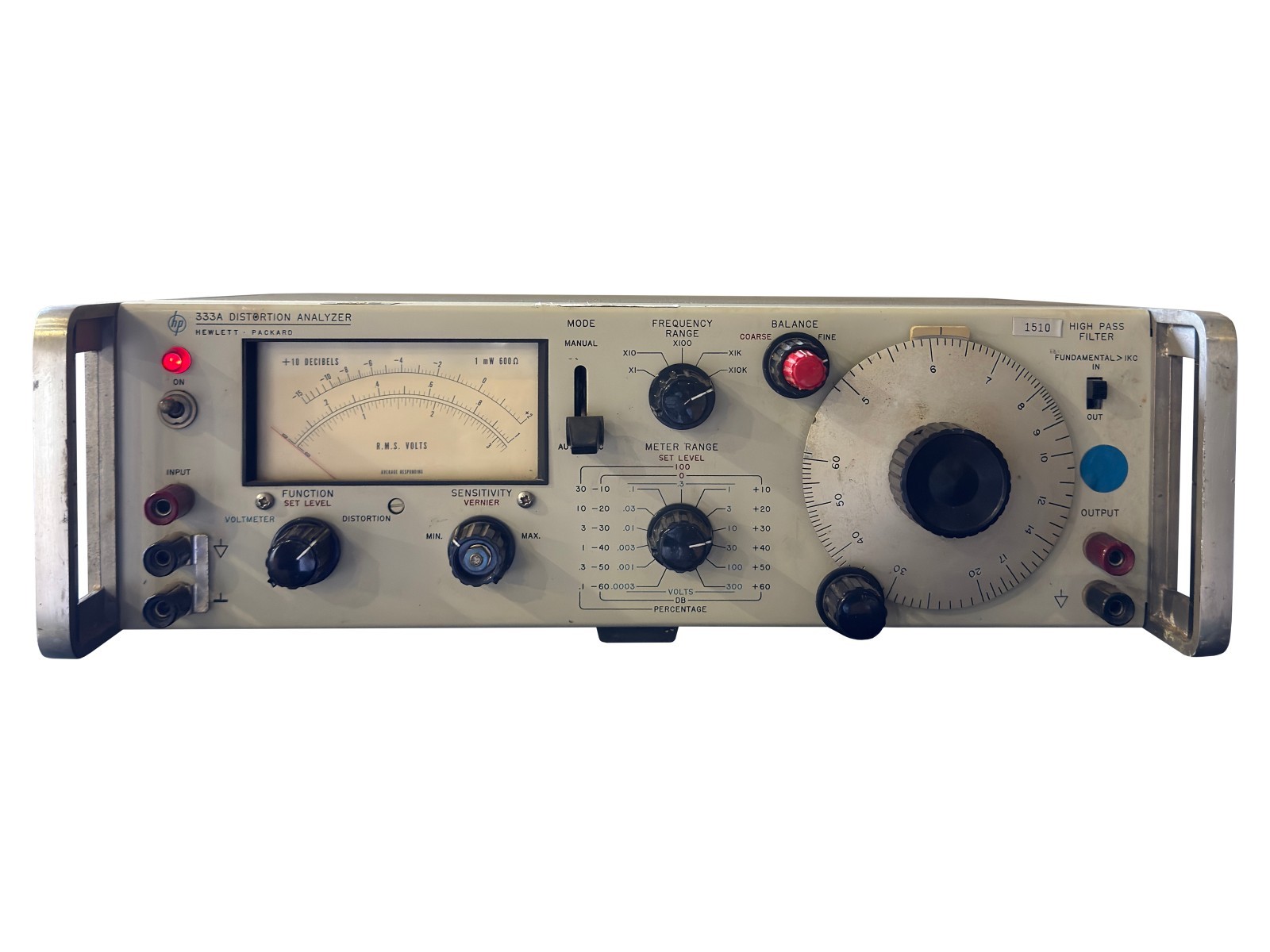 HP 333A Distortion Analyzer Hewlett Packard Vintage Audio Test Equipment