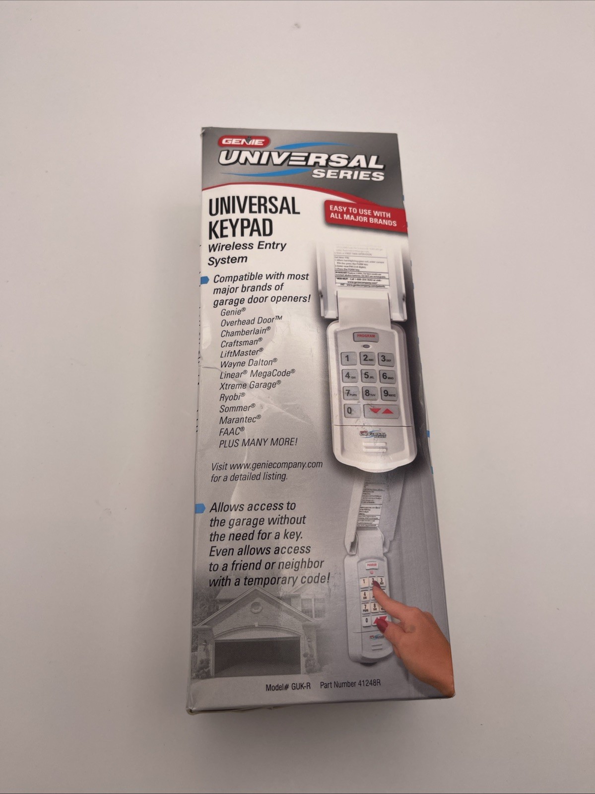 GENUINE GENIE GUK-R Wireless Universal Garage Door Opener Keypad New