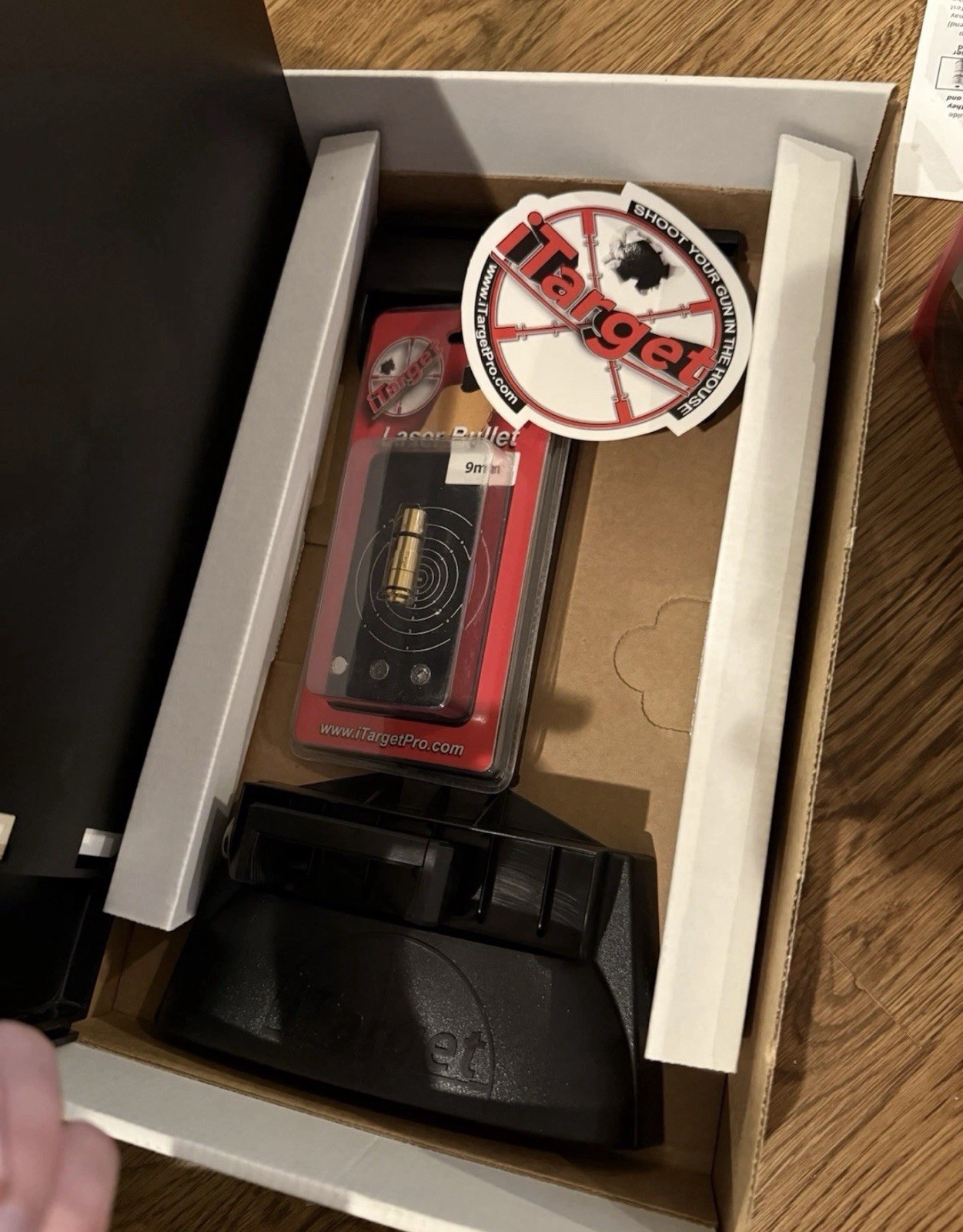 iTarget Pro 9mm Laser Bullet Target Practice Kit