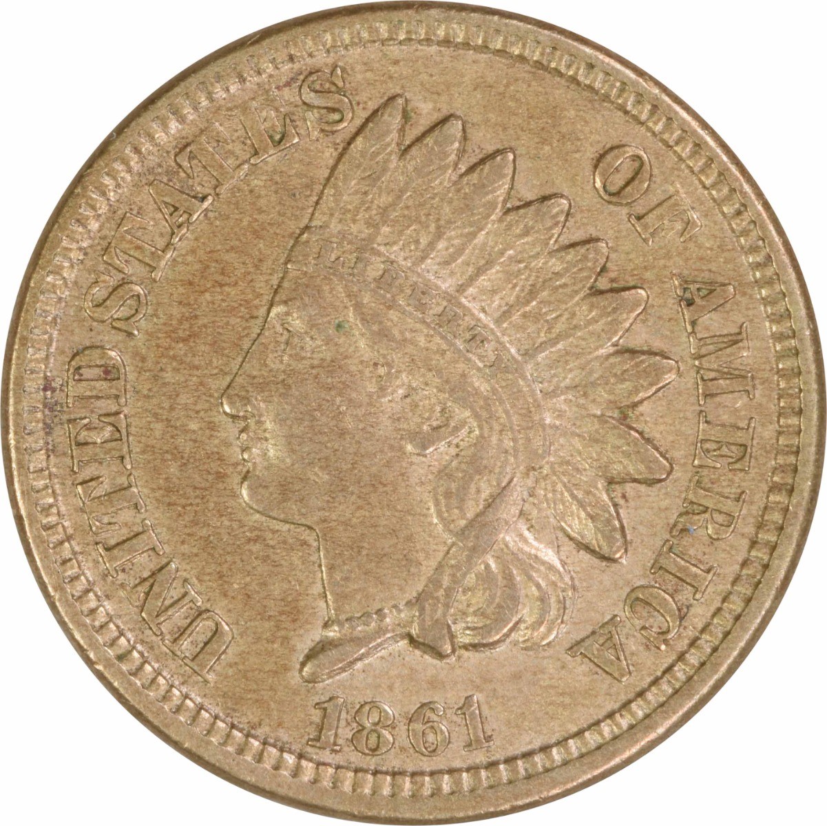 1861 Indian Cent AU Uncertified #705