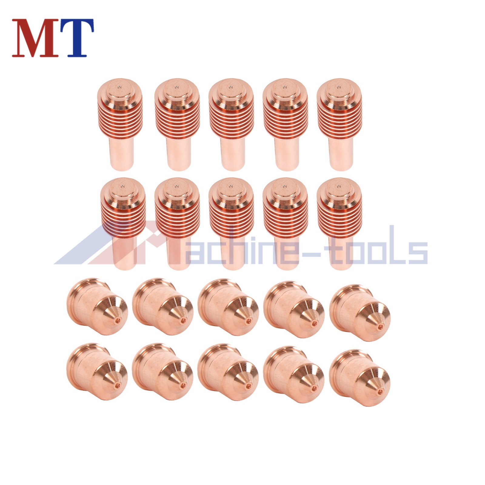 20 PCS Plasma Consumable Kit: 10 PCS Nozzles 220671 & 10 PCS Electrodes 220669