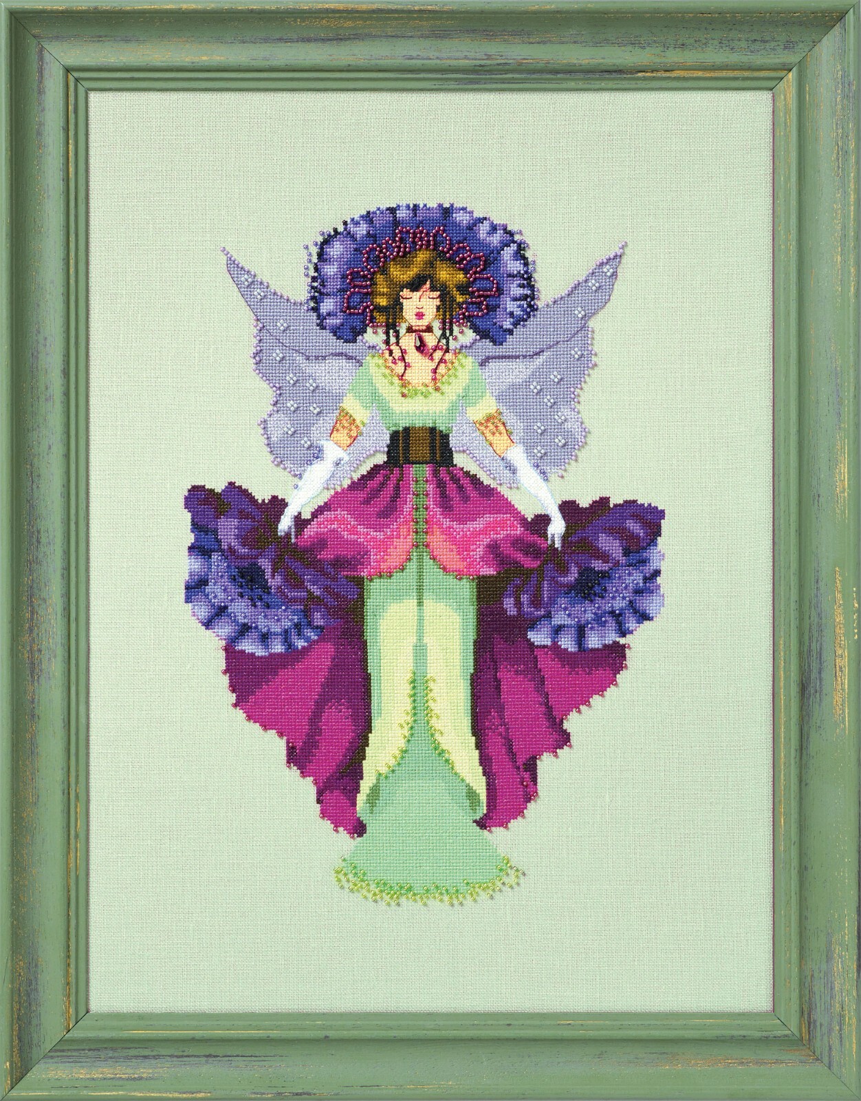 Mirabilia Cross Stitch MD192 February Amethyst Fairy Chart