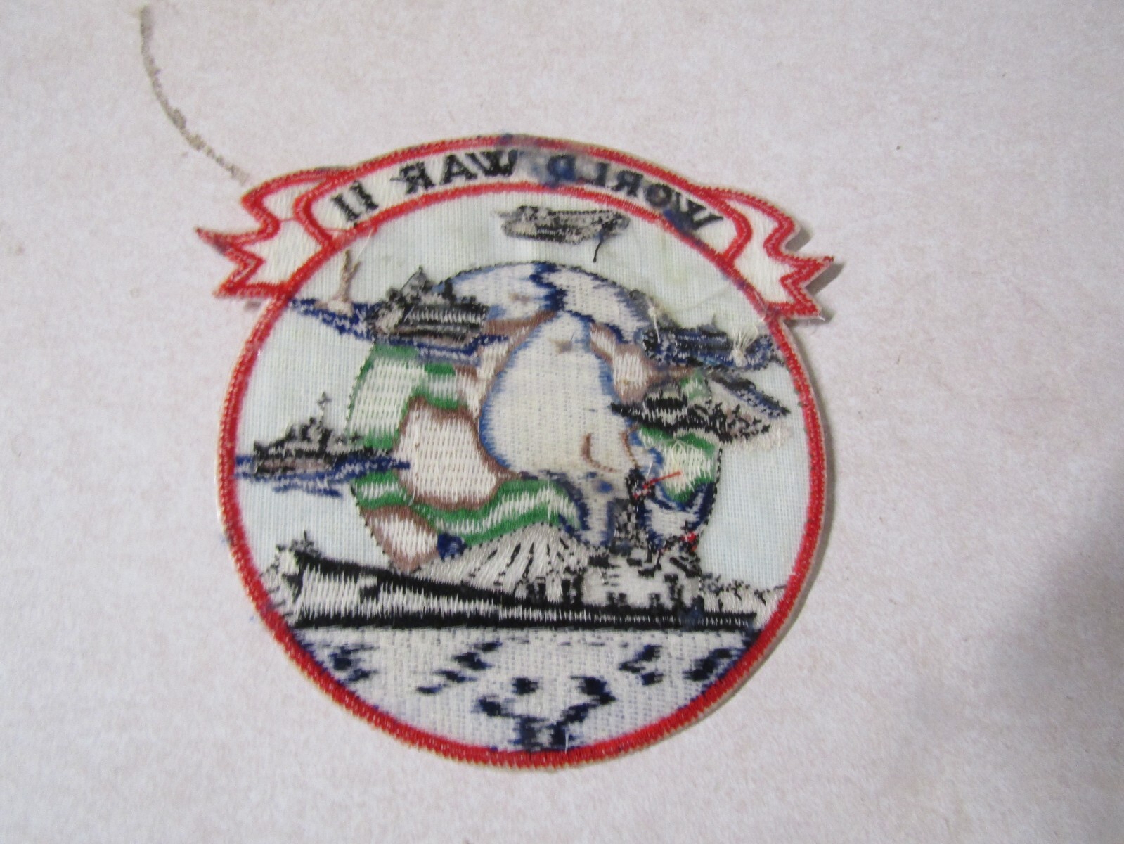 MILITARY PATCH REMEMBERING WORLD WAR II ARMY AIR FORCE NAVY MARINES