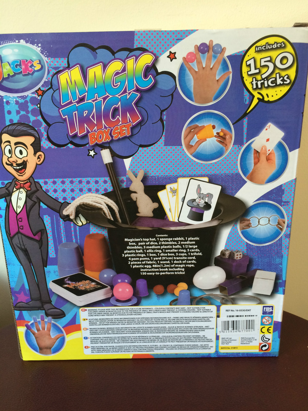 BRAND NEW Magic Hat 150 Tricks Box Set Includes Real Hat