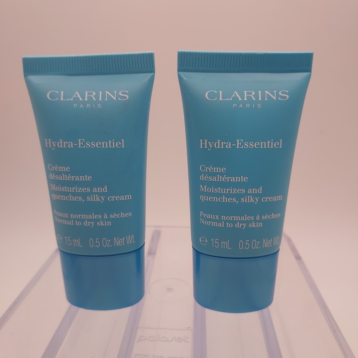 LOT OF 2 Clarins Hydra Essentiel Silky Moisture Cream Normal to Dry Skin .5oz ea