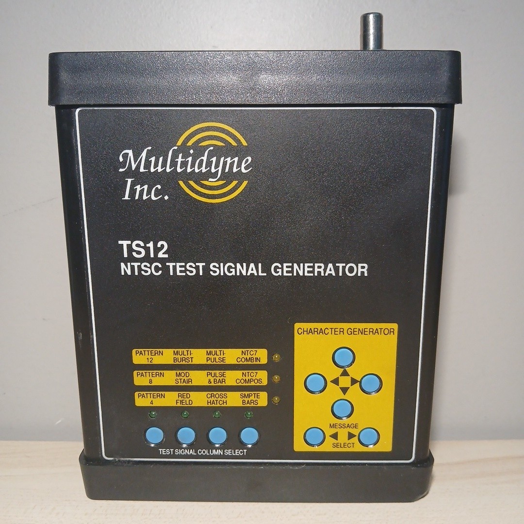 NTSC Test Signal Generator Multidyne Inc. TS12 Portable Broadcast Tester