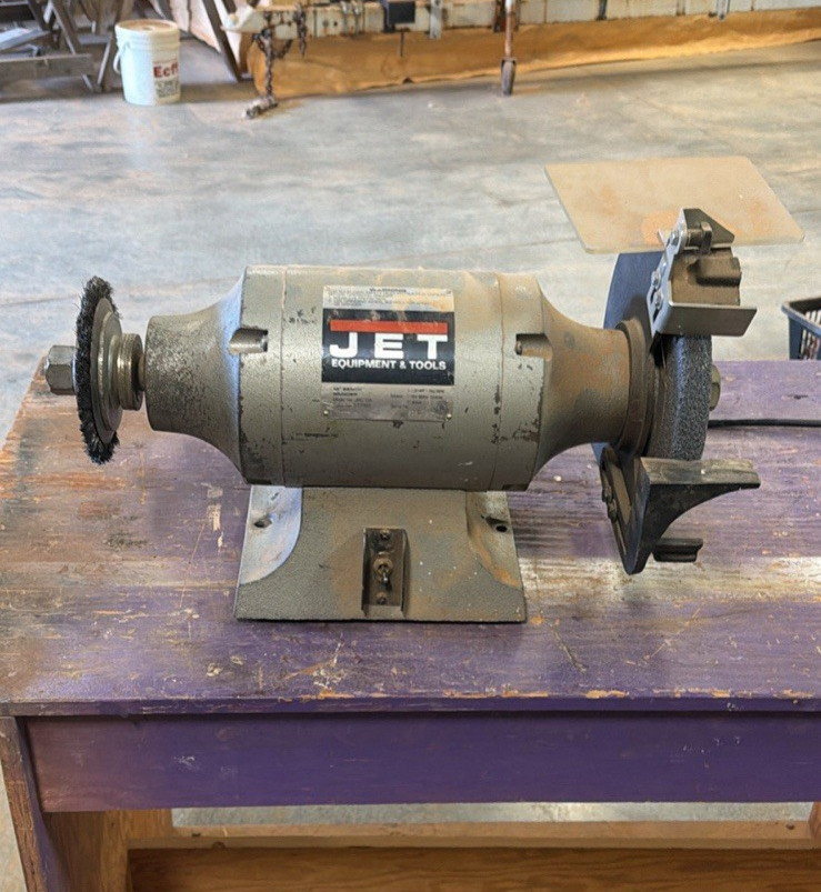 Jet Tool Bench Grinder 577103 JBG-10A 10" 1" Arbor 115V 10A 1750RPM TESTED WORKS