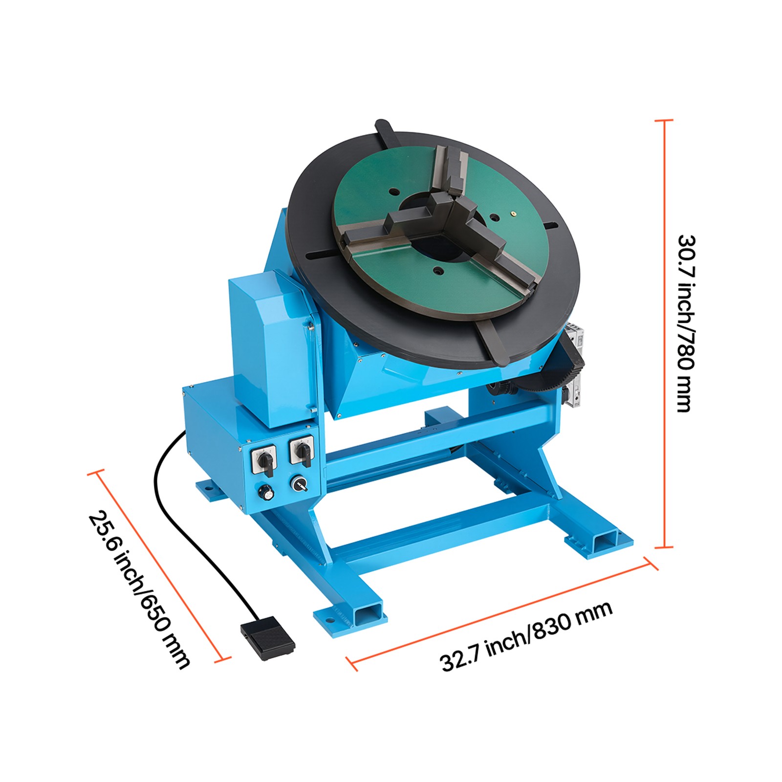 Uimoso Rotary Welding Positioner Turntable1102lbs Capacity with Adjustable Angle