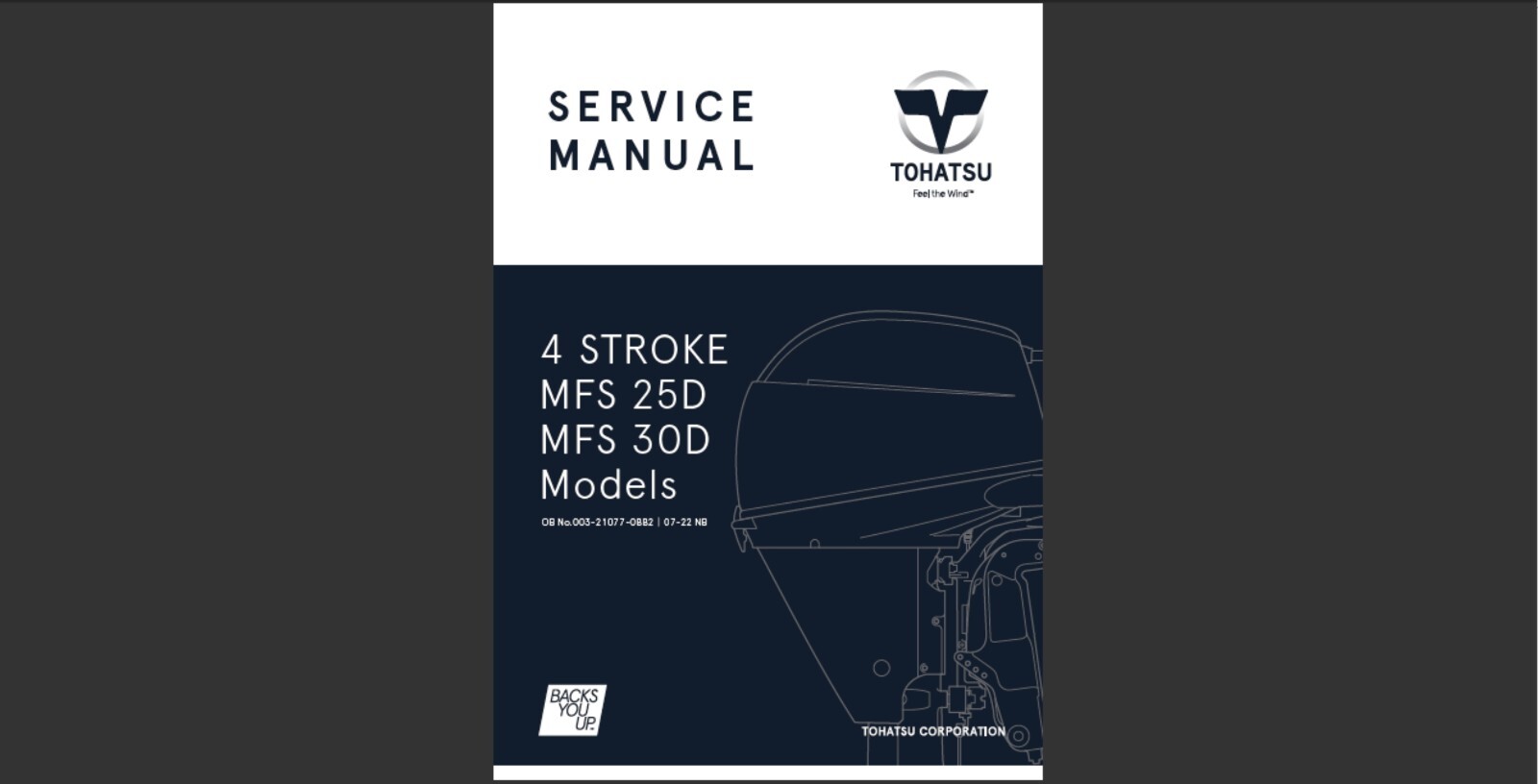 Tohatsu 4 Stroke MFS 25D and MFS 30D Models Workshop Service Manual