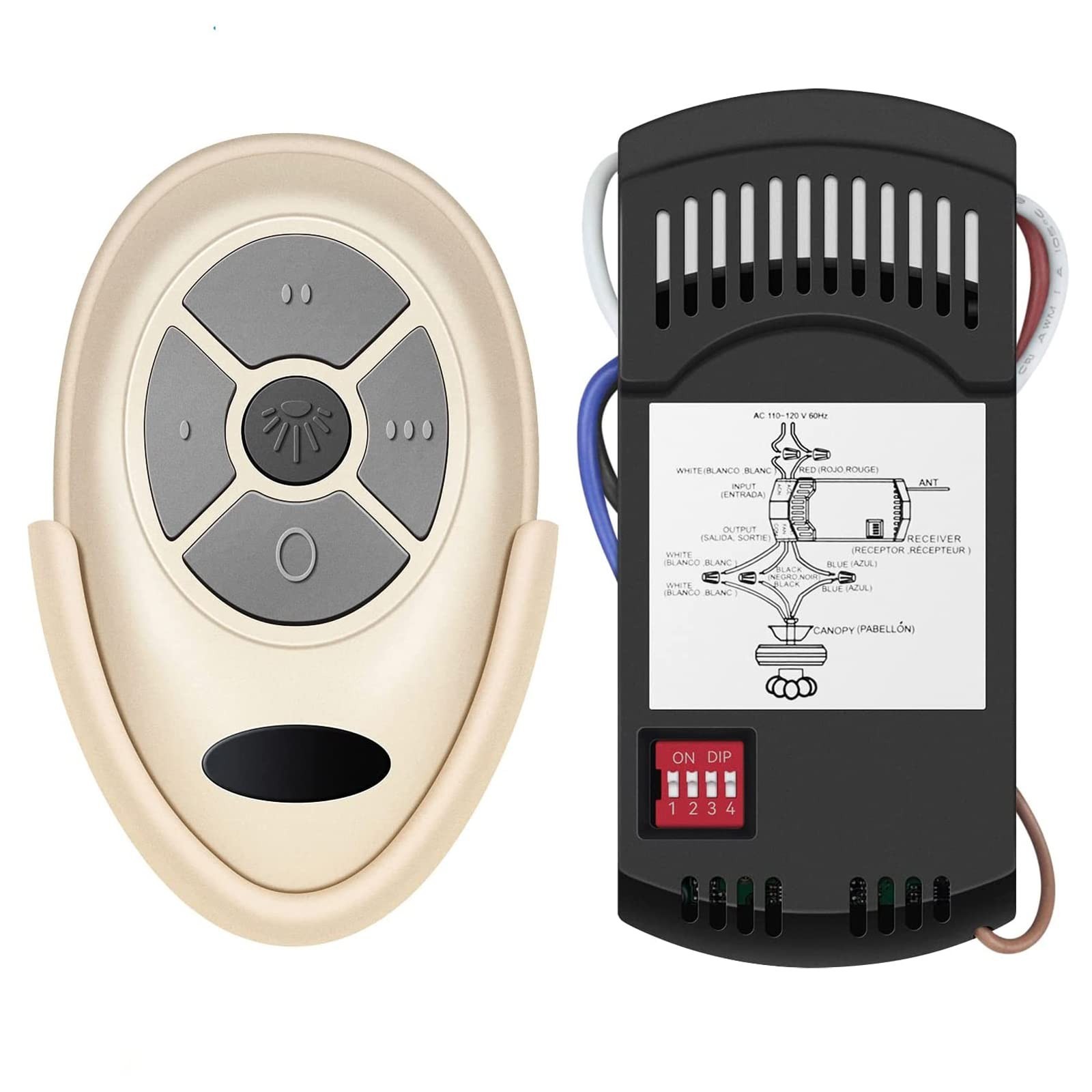 FAN-35T Ceiling Fan Remote Control Kit, for Harbor Breeze, Hampton Bay, Hunter.